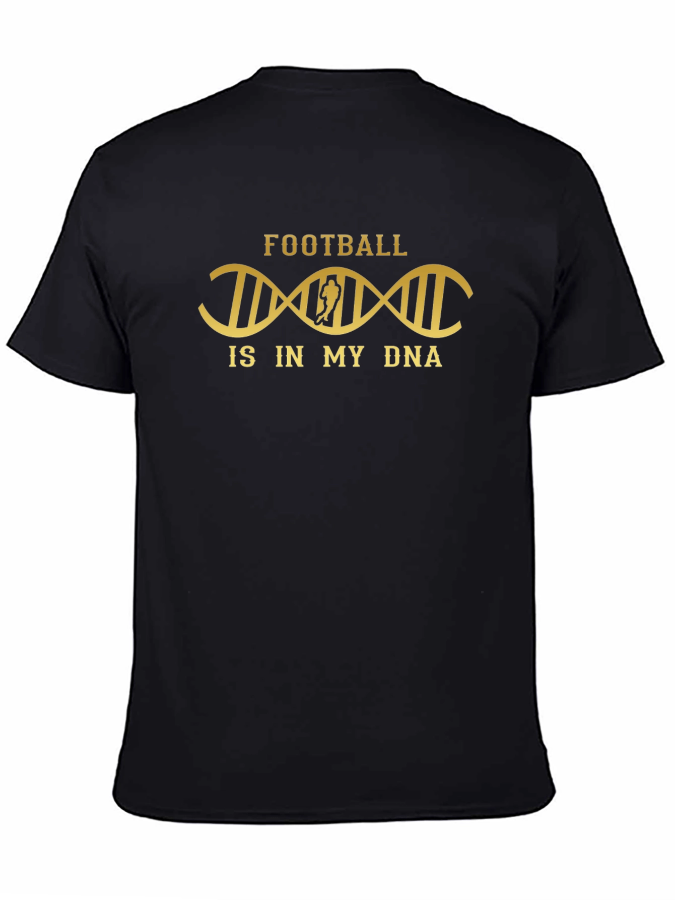 Football DNA Graphic T-Shirt - Black