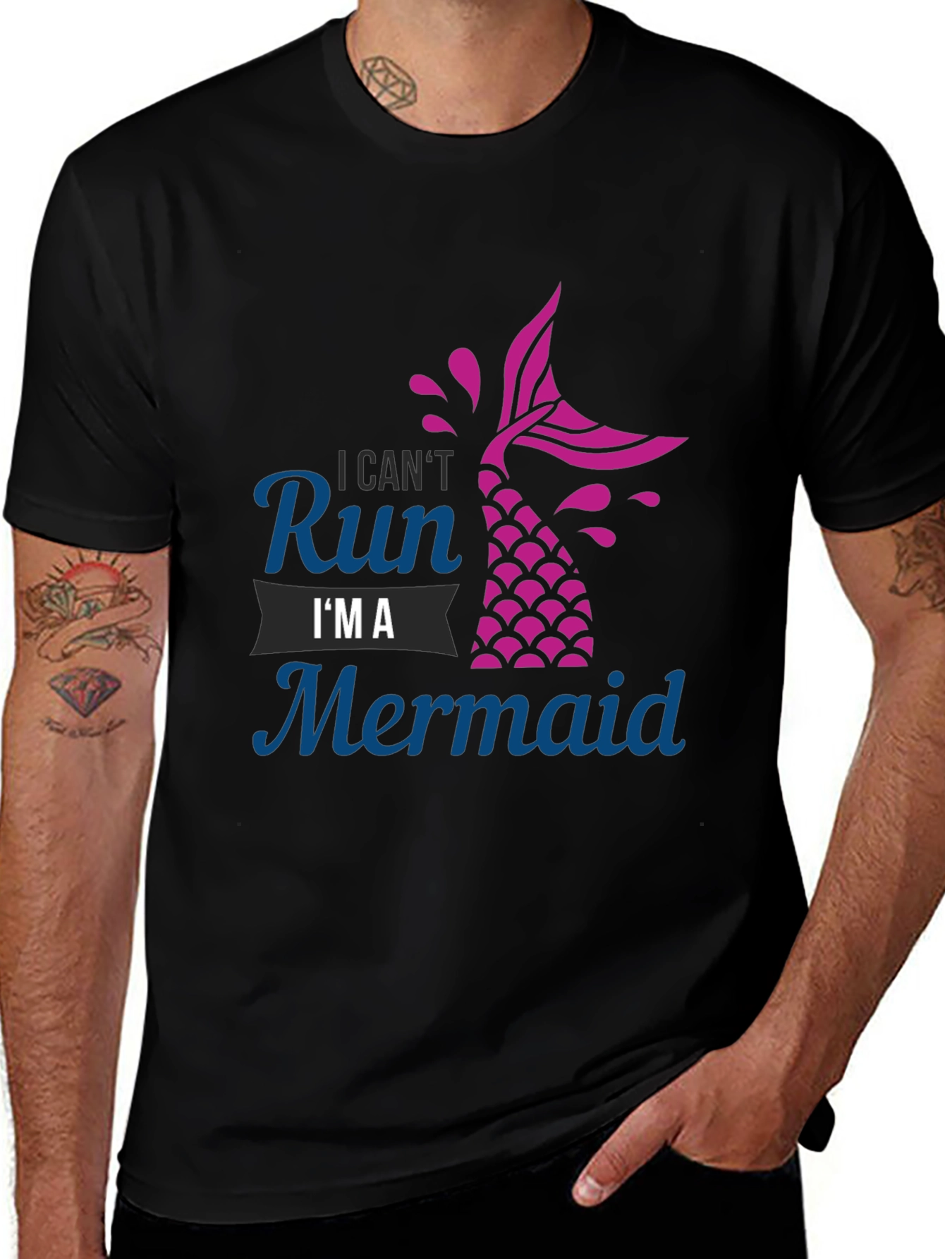 I Cant Run Im A Mermaid Graphic Tee