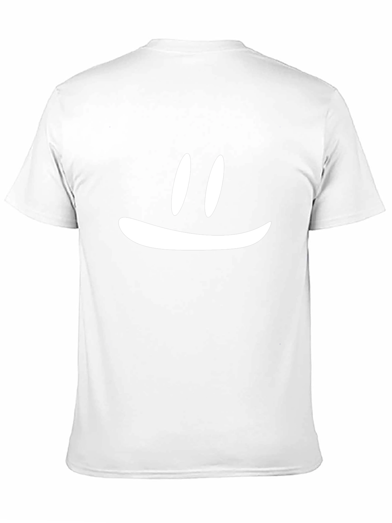 Minimalist Smiley Face Black T-Shirt