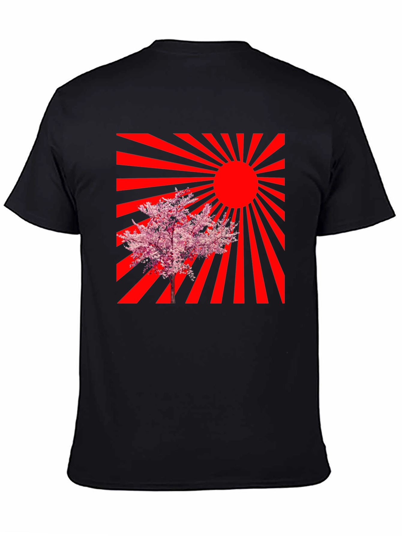 Rising Sun Cherry Blossom Graphic Tee