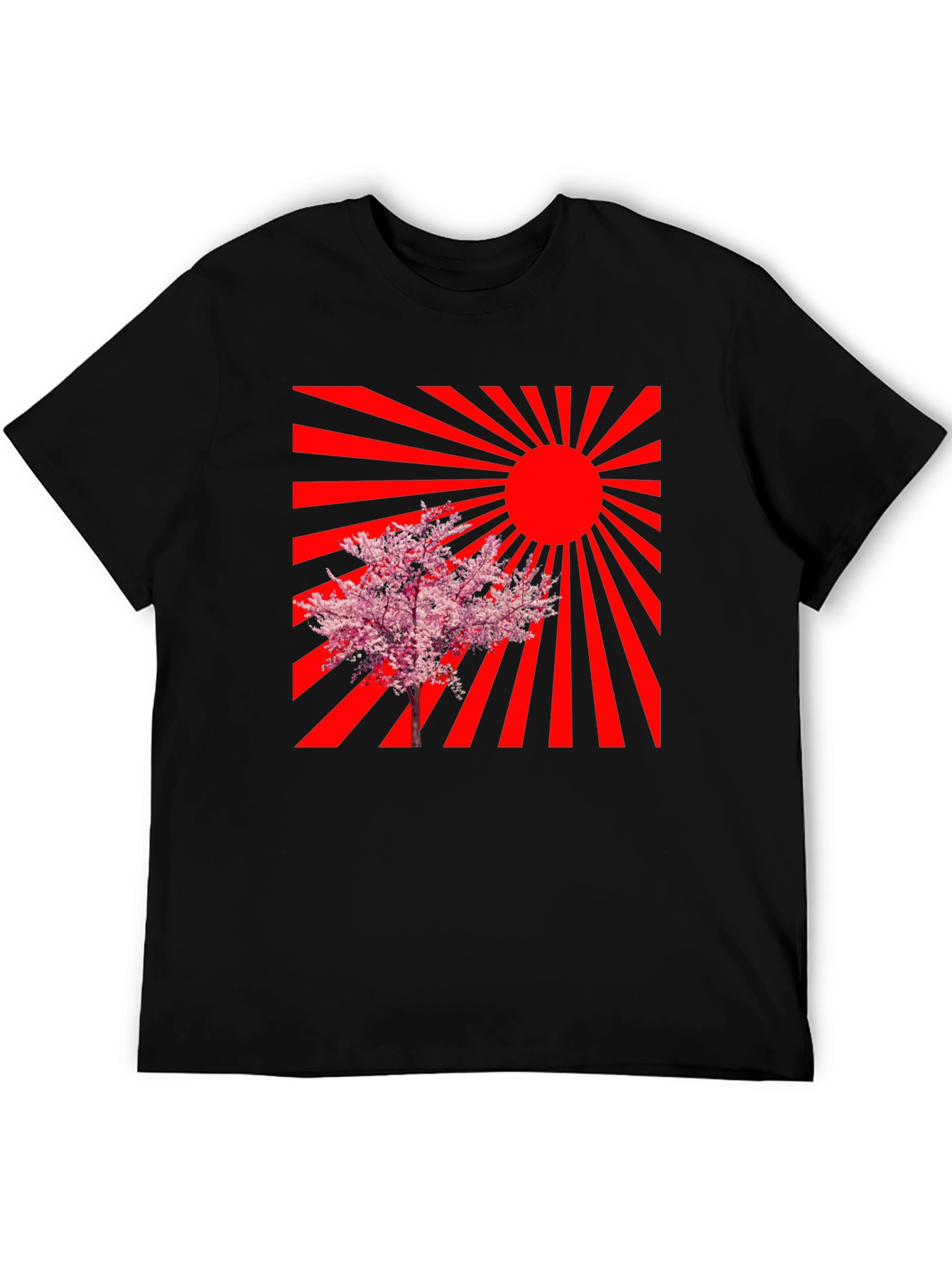 Rising Sun Cherry Blossom Graphic Tee