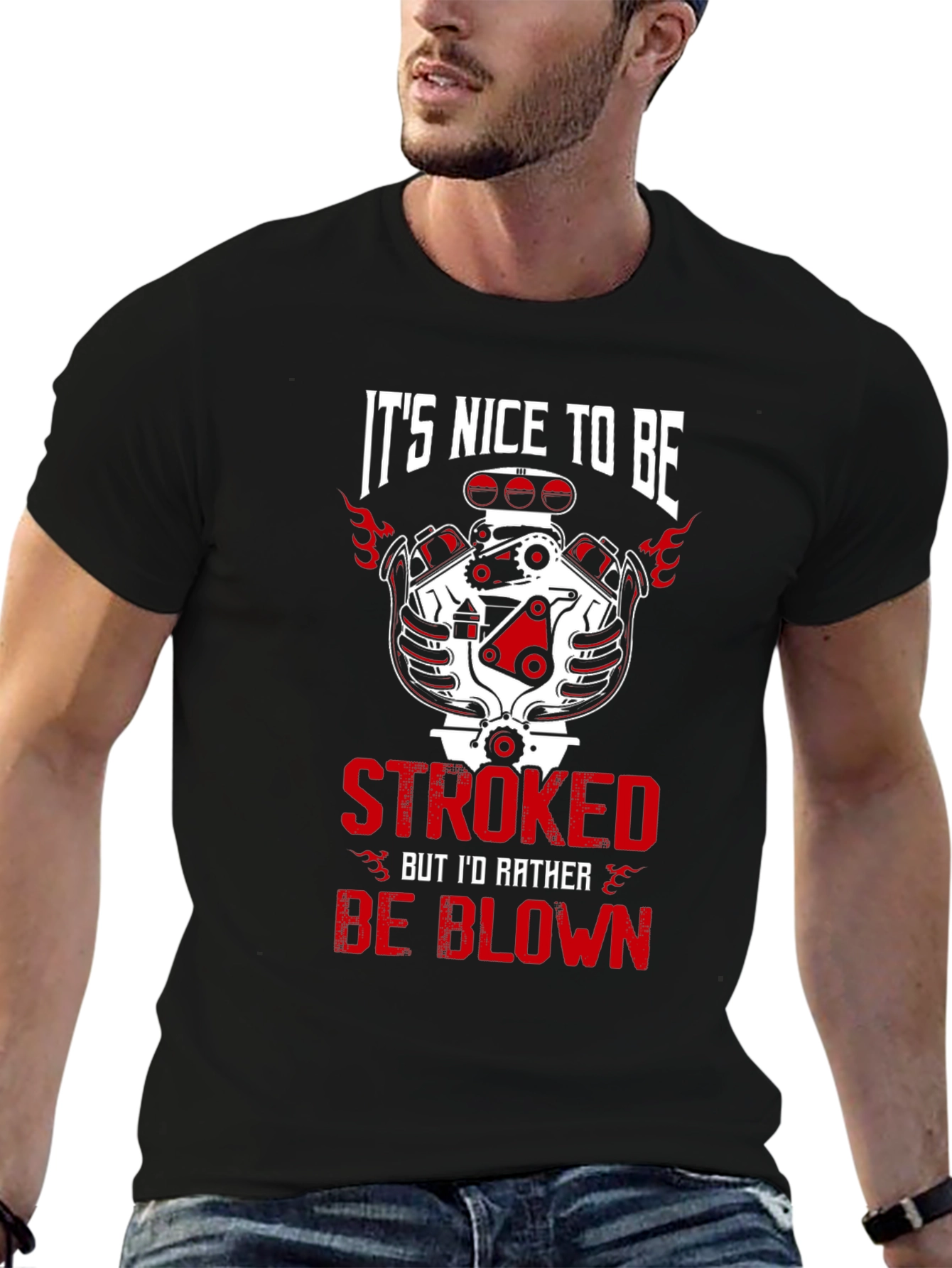 Its Nice To Be Stroked Graphic T-Shirt