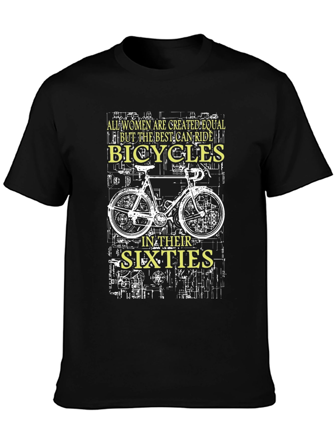 Women Bicycles Sixties Graphic T-Shirt