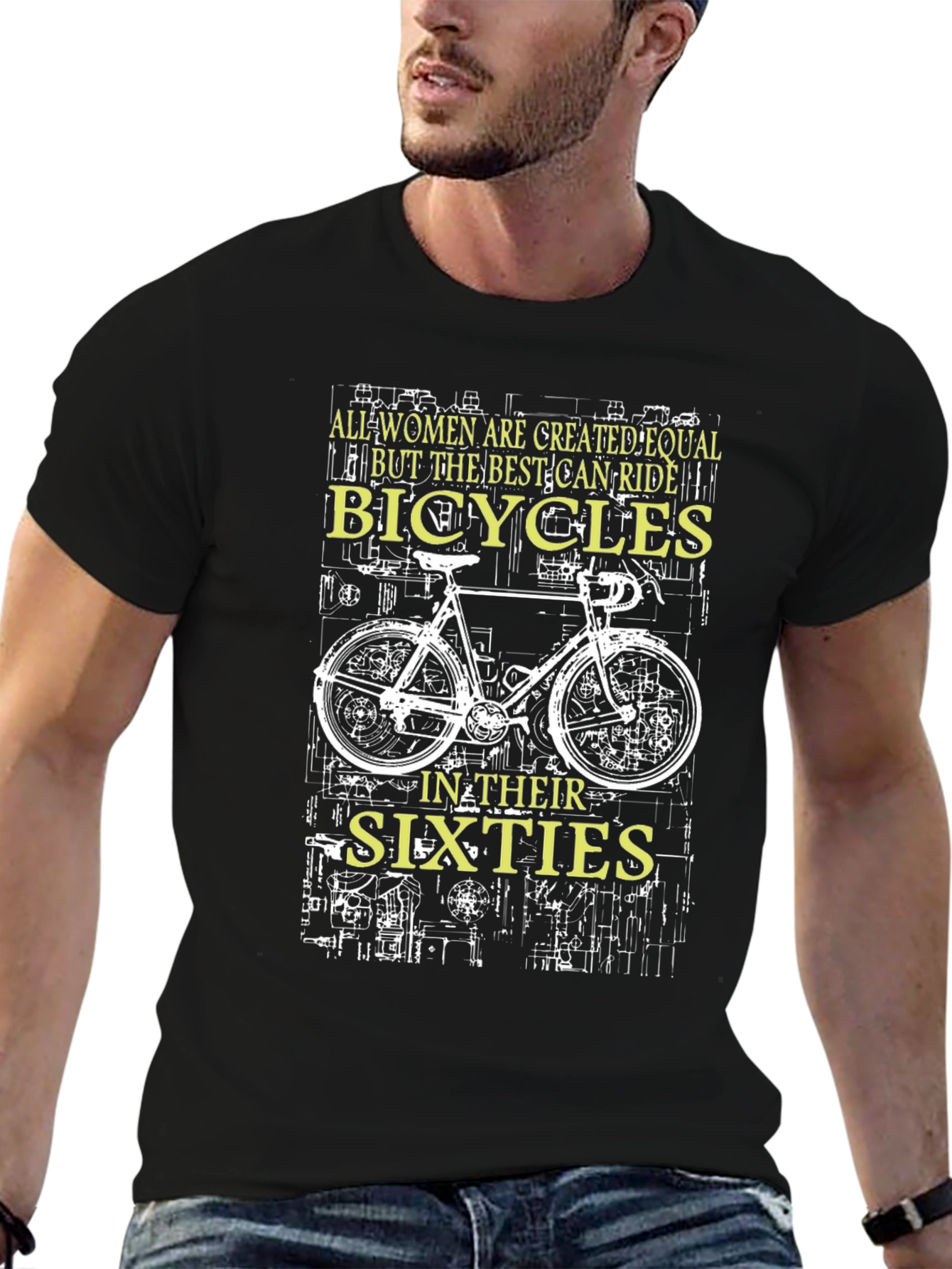 Women Bicycles Sixties Graphic T-Shirt