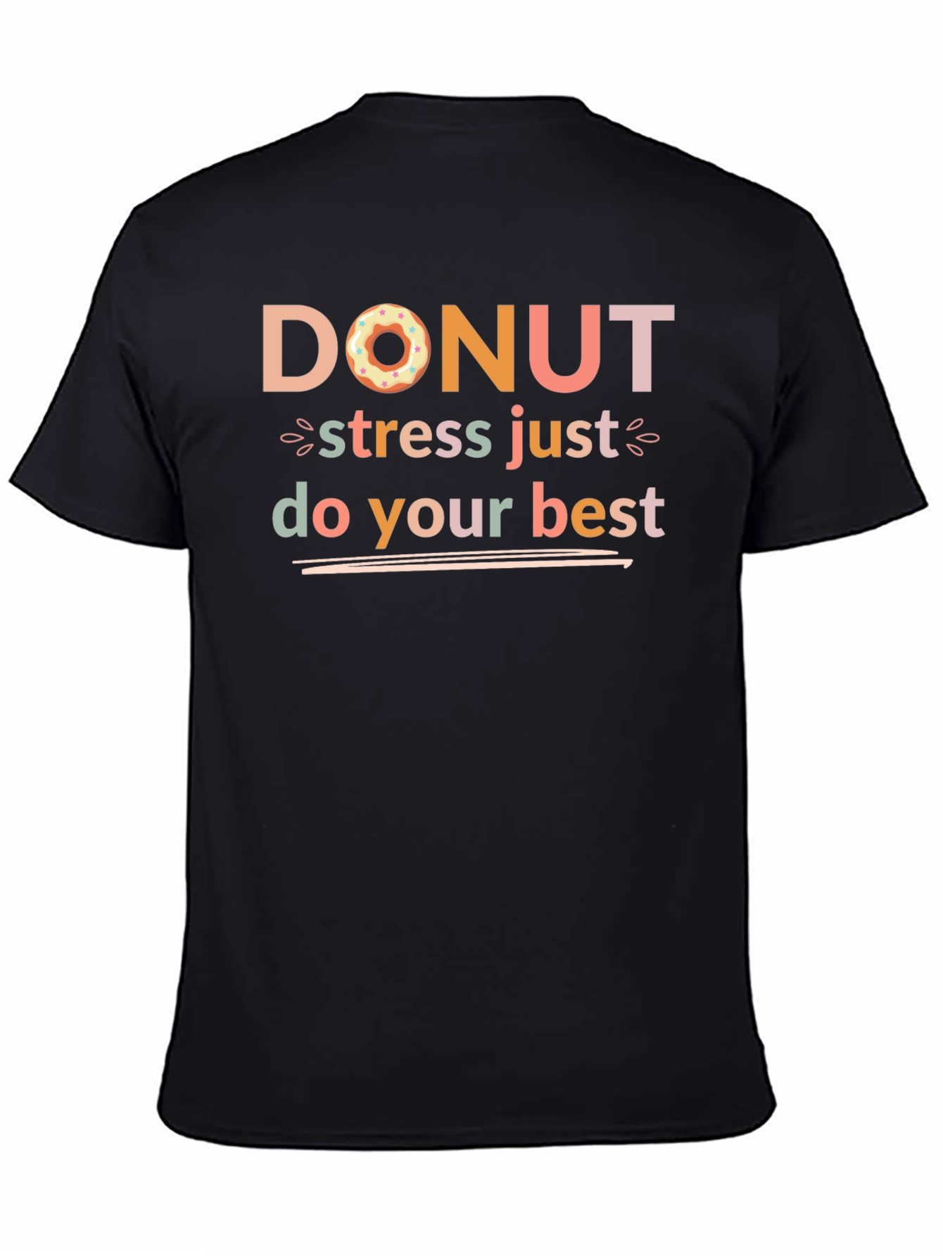 Donut Stress Graphic Tee - Positive Vibes