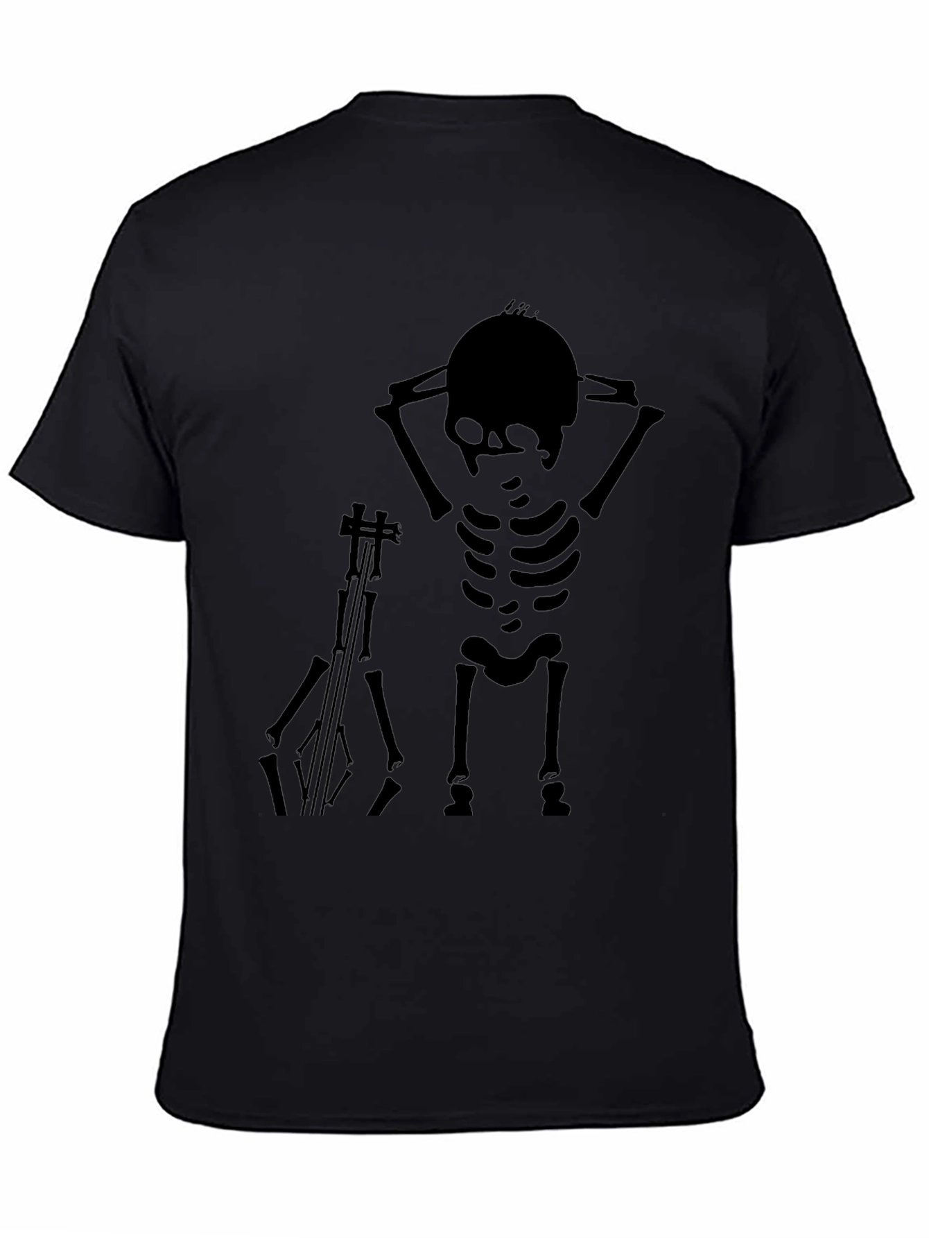 Skeleton Musician Graphic Tee