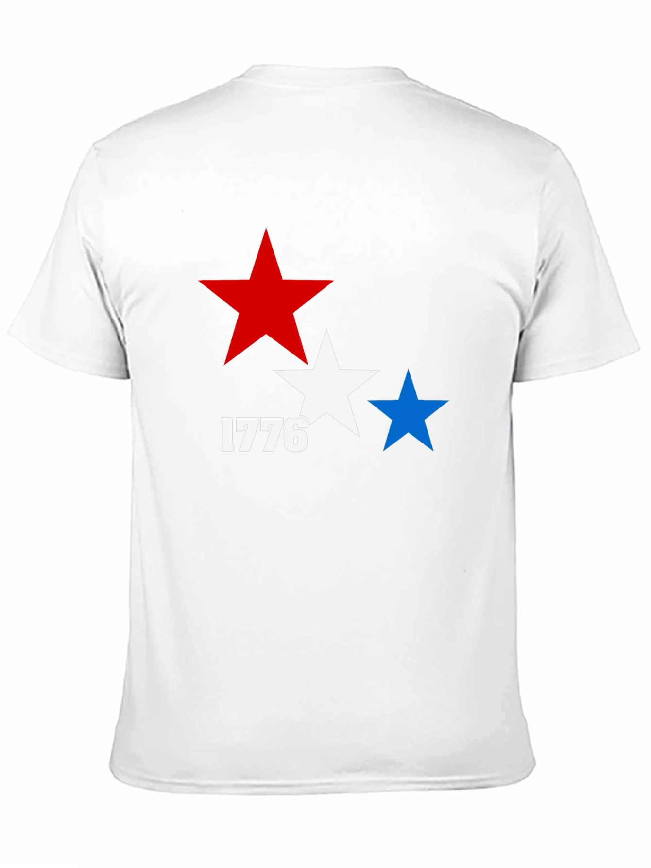 Patriotic 1776 Star Graphic T-Shirt