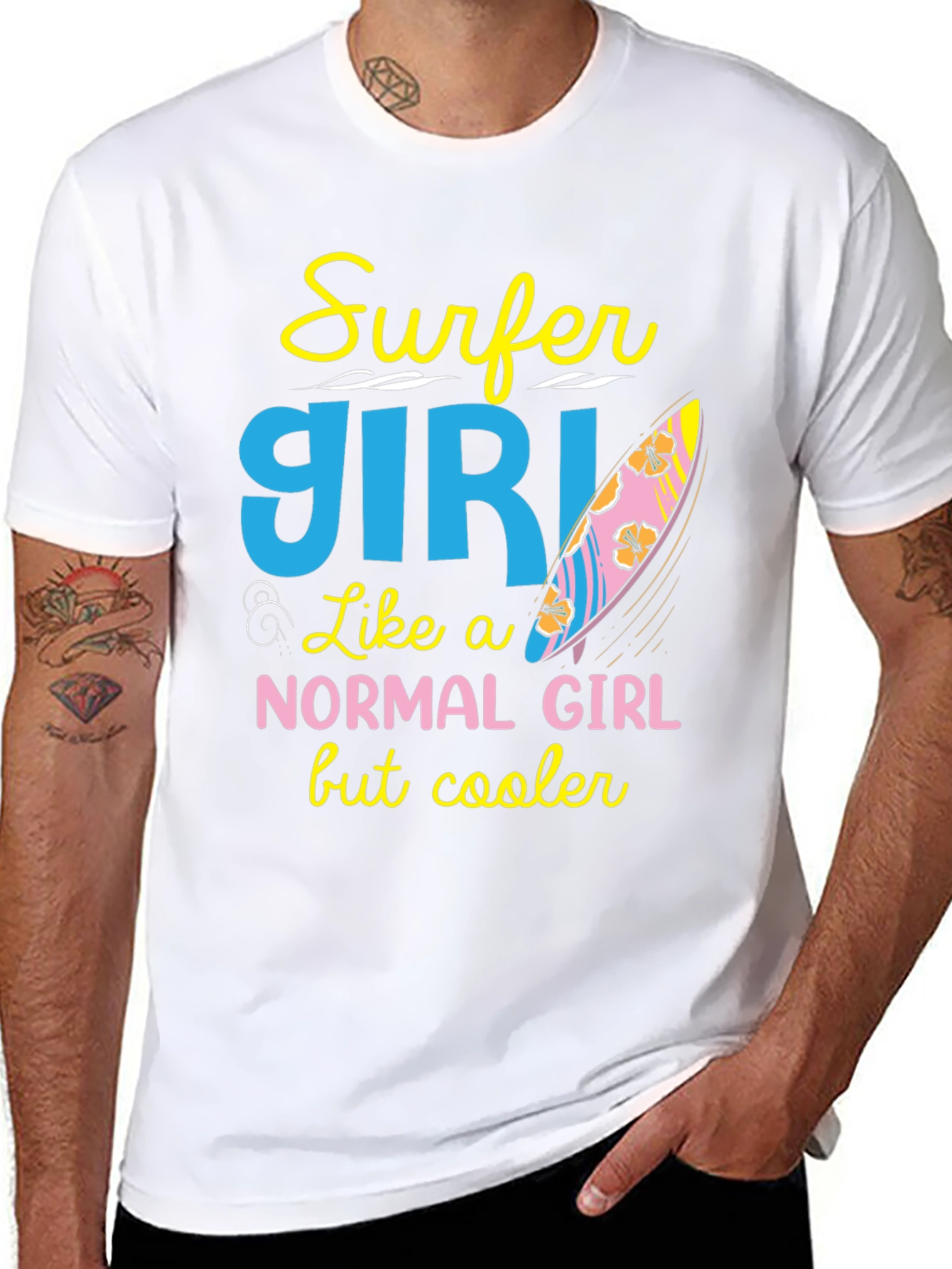 Surfer Girl T-Shirt - Cool & Unique Design