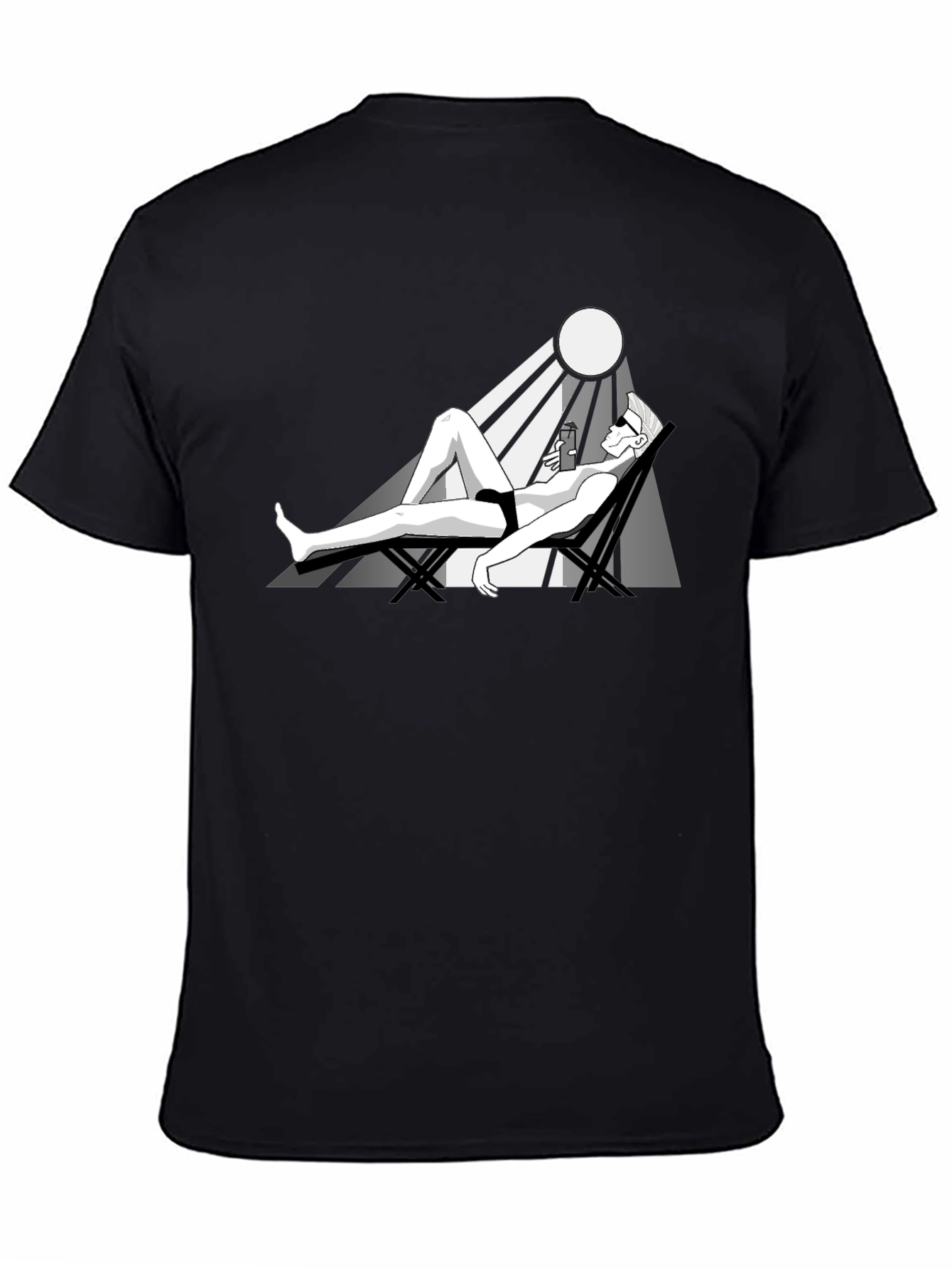 Sunbathing T-Shirt: Relaxing Graphic Tee