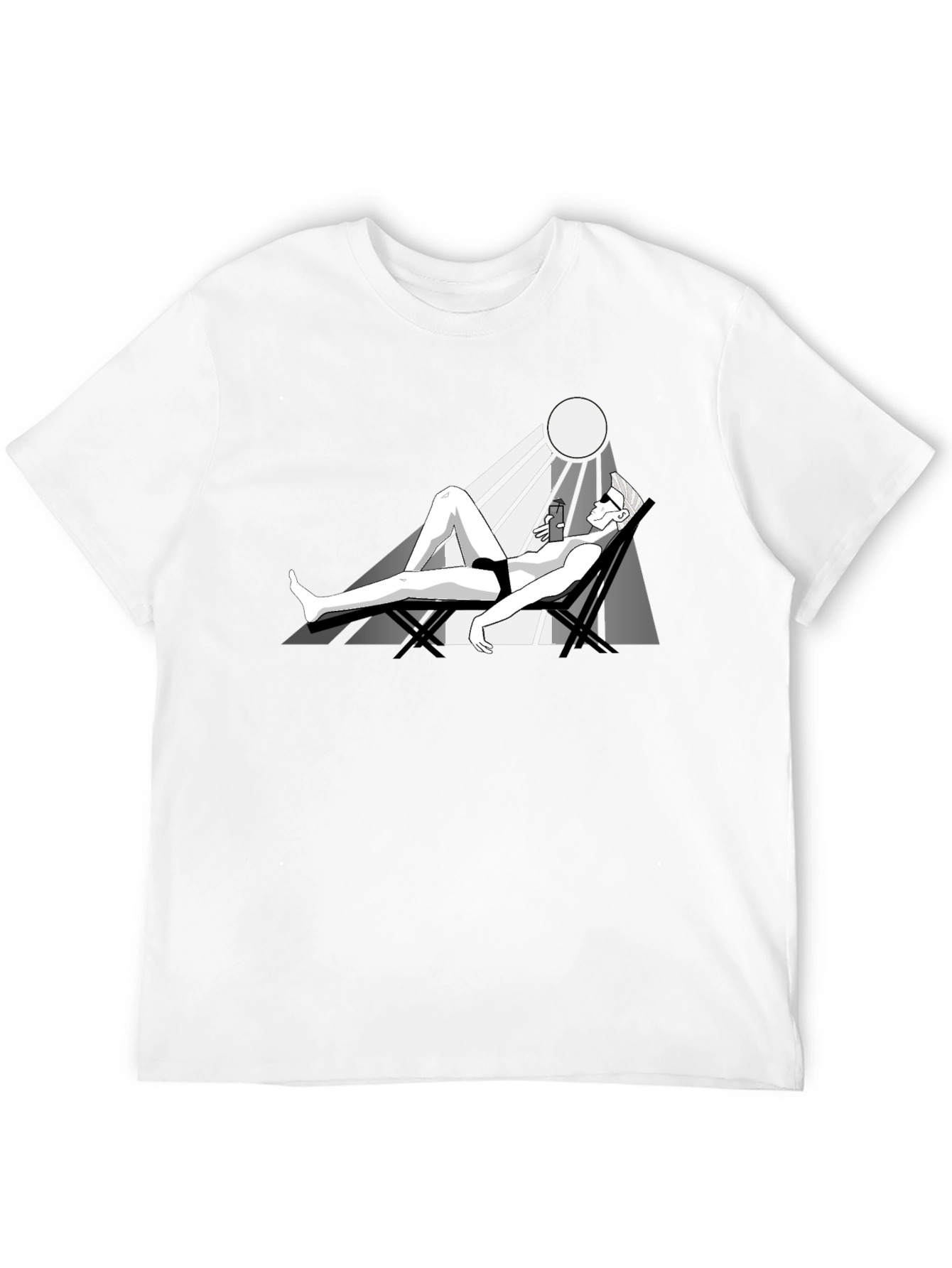 Sunbathing T-Shirt: Relaxing Graphic Tee