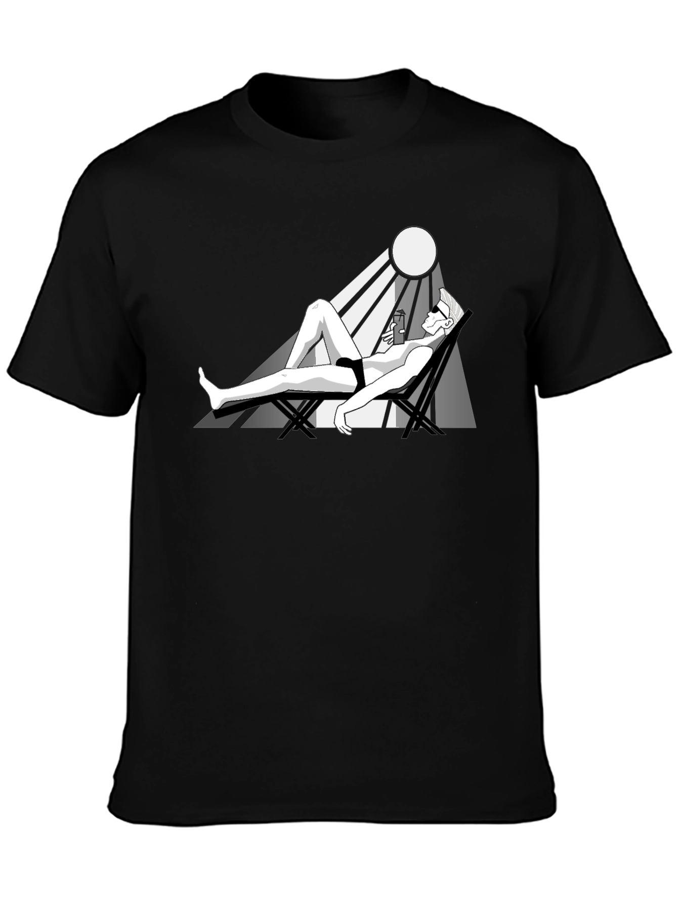 Sunbathing T-Shirt: Relaxing Graphic Tee