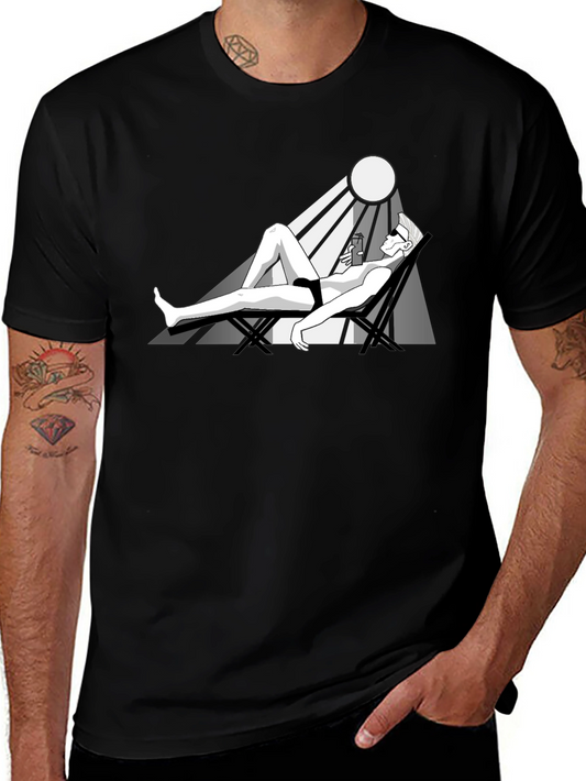 Sunbathing T-Shirt: Relaxing Graphic Tee