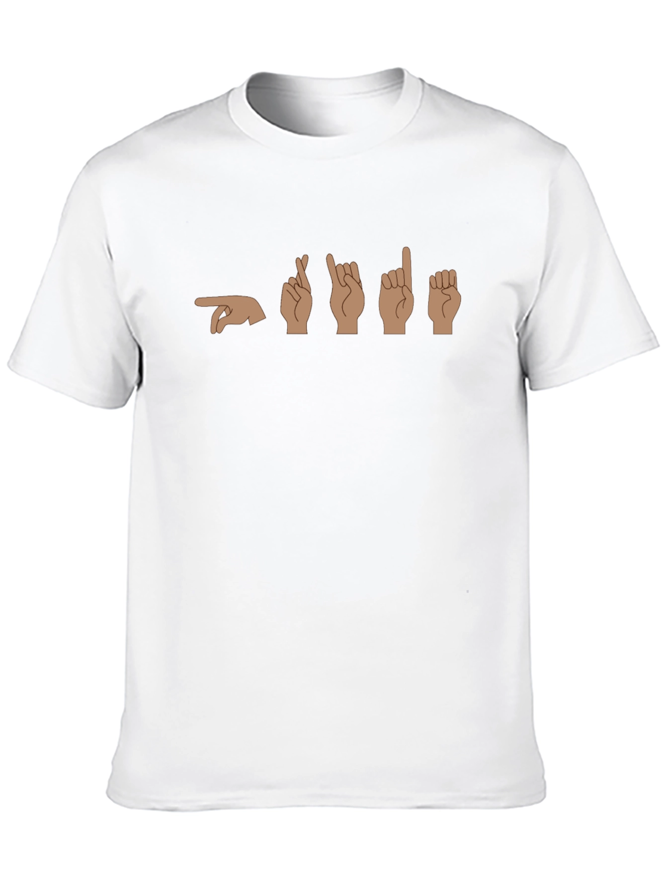 Fingerspelling T-Shirt - Black Cotton Tee