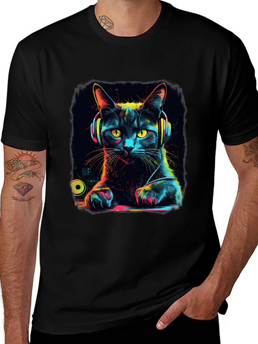 DJ Cat T-Shirt - Music Lover Tee