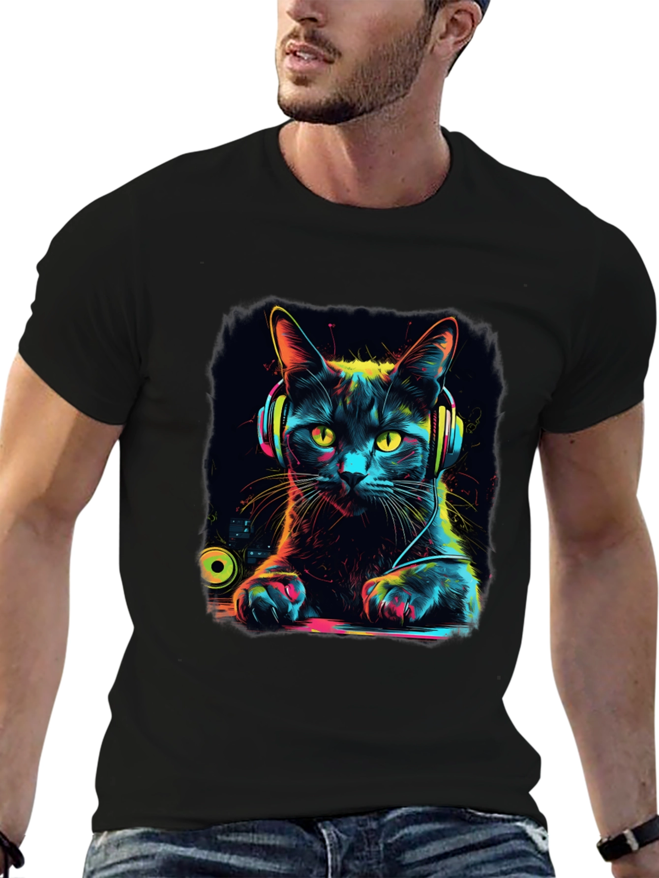 DJ Cat T-Shirt - Music Lover Tee