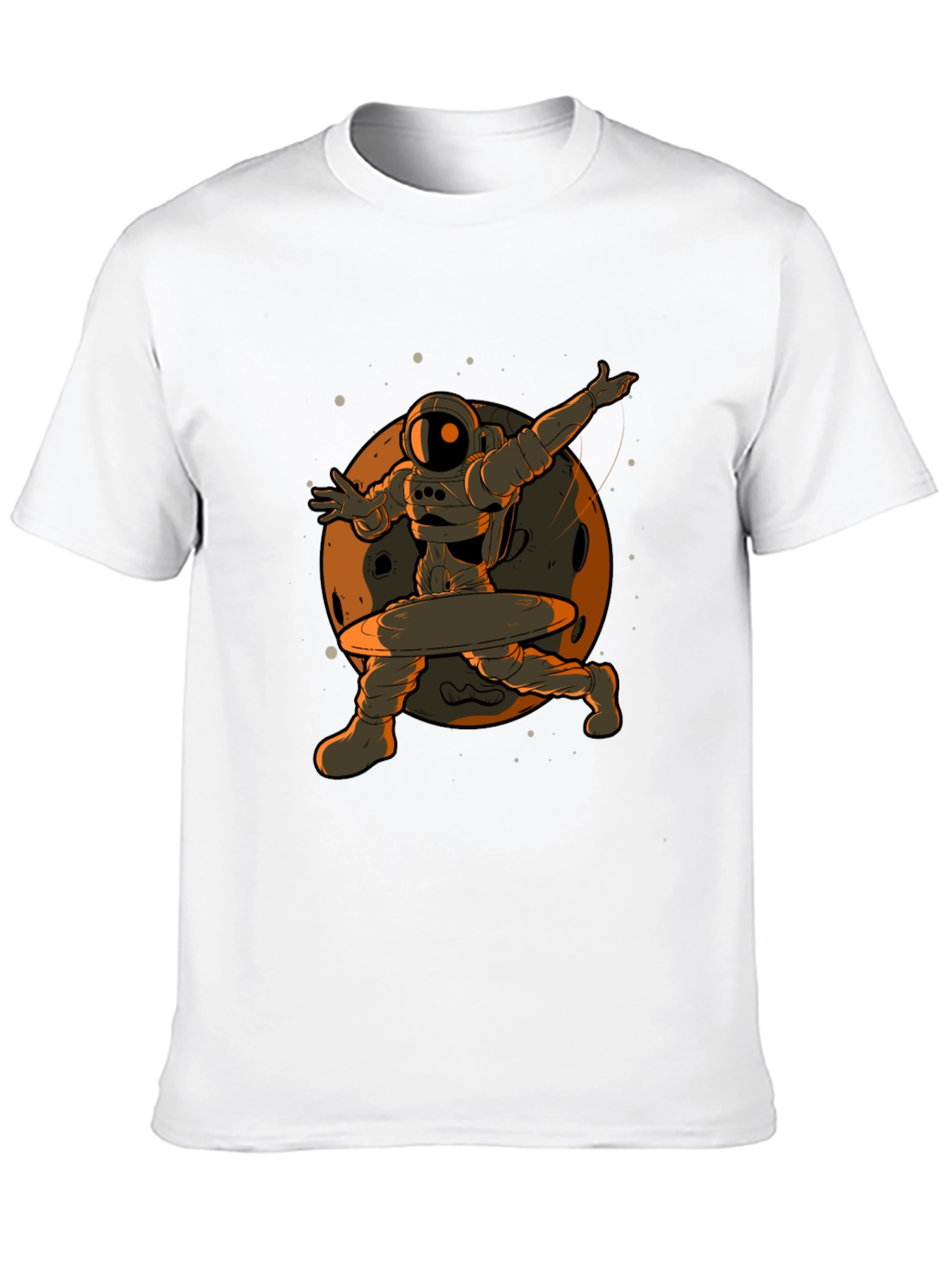 Astronaut Hula Hoop T-Shirt - Black Graphic Tee