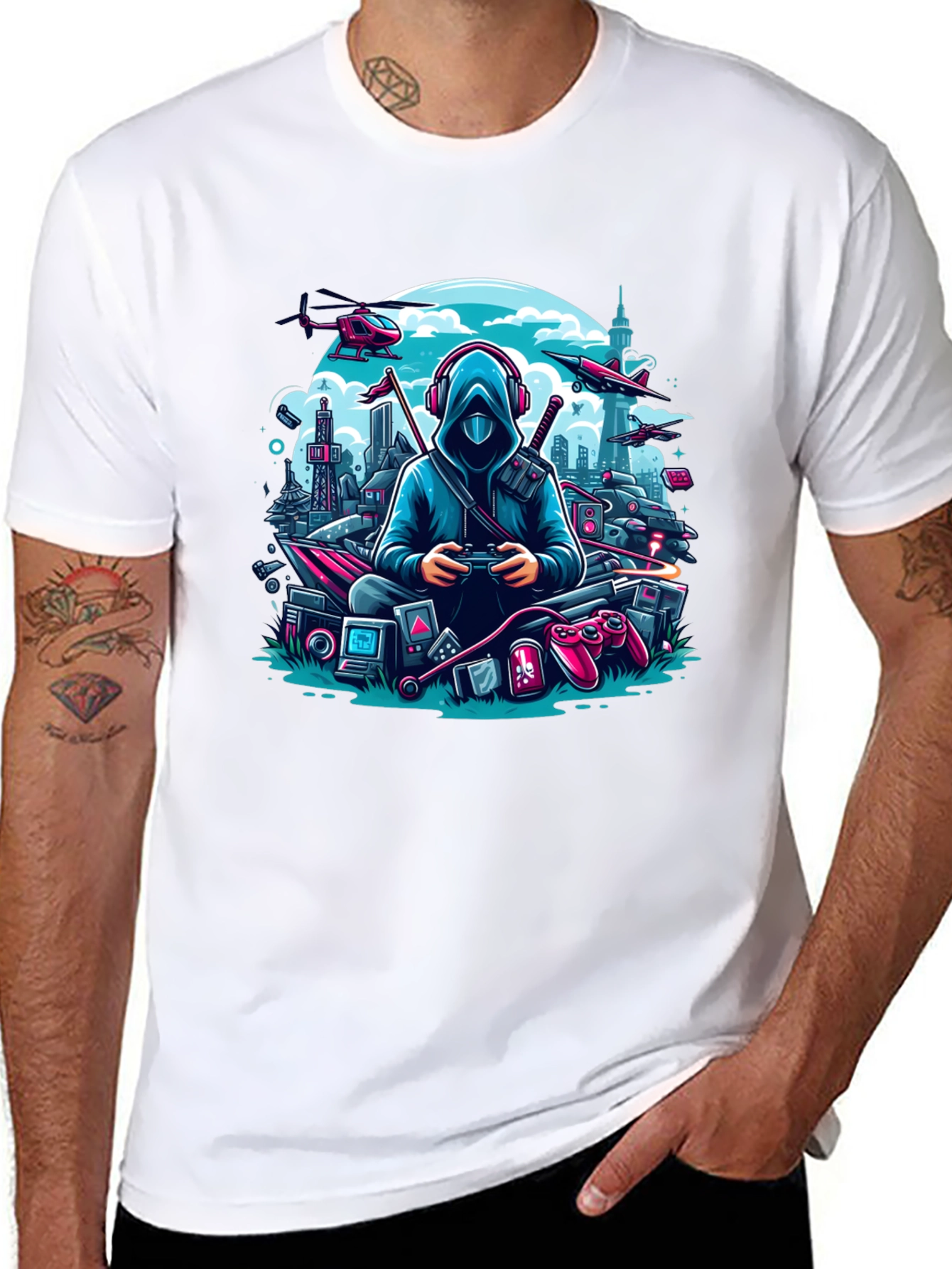Gamer Cityscape T-Shirt