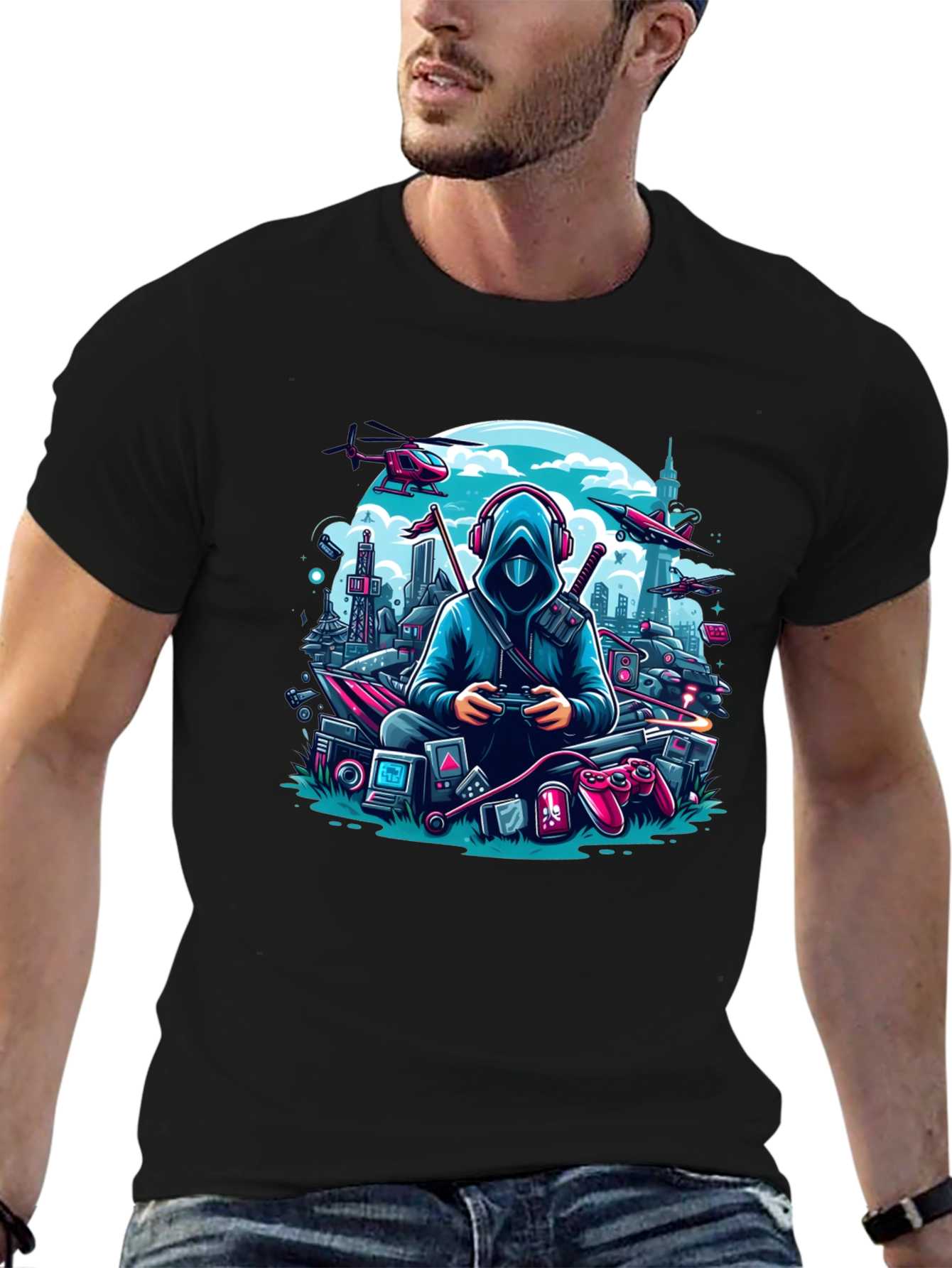Gamer Cityscape T-Shirt