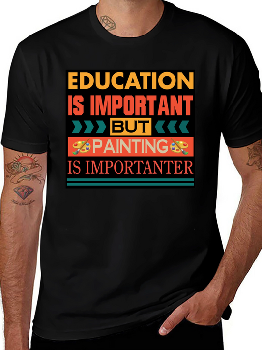 Education vs Painting Graphic Tee