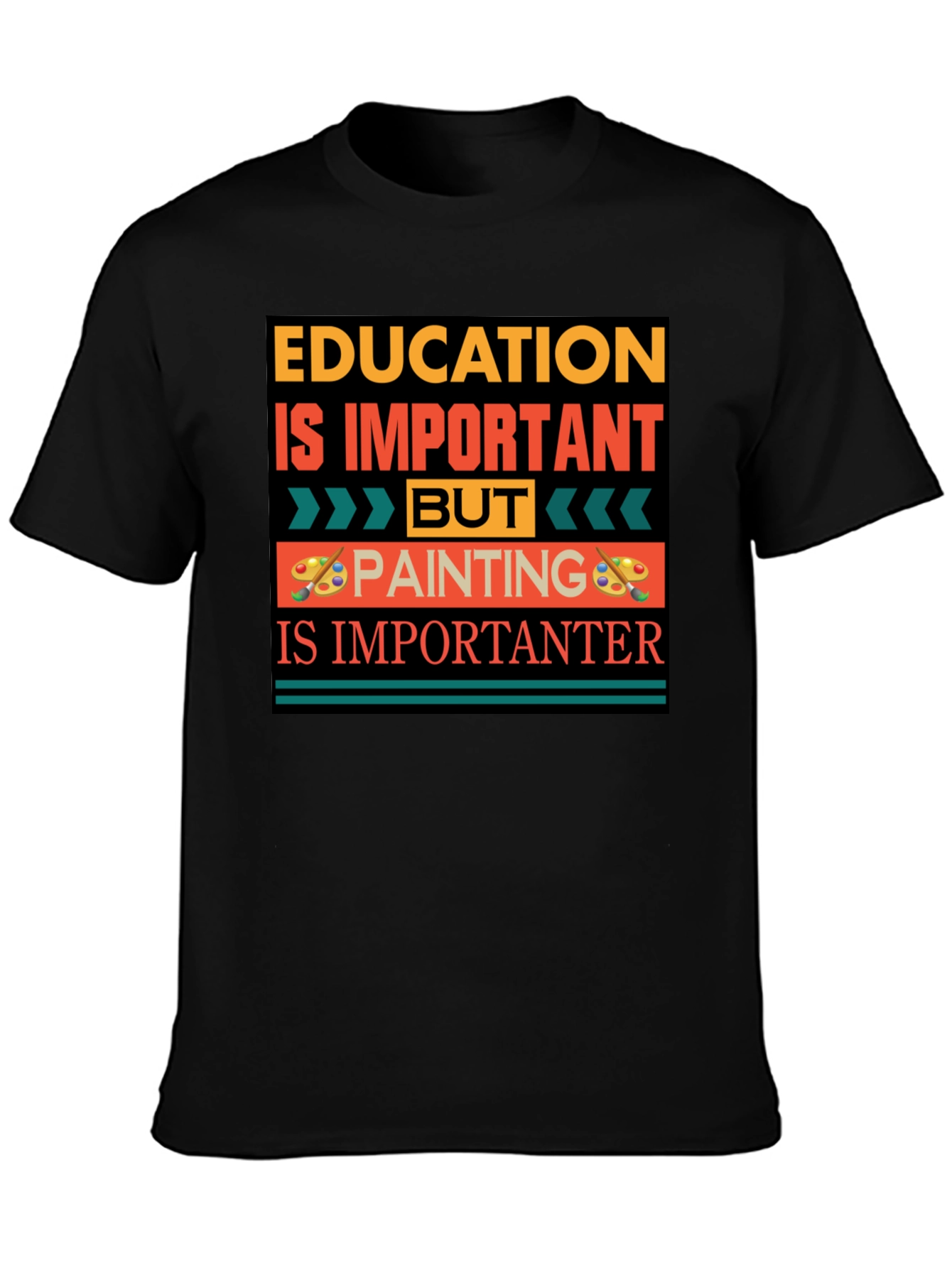 Education vs Painting Graphic Tee