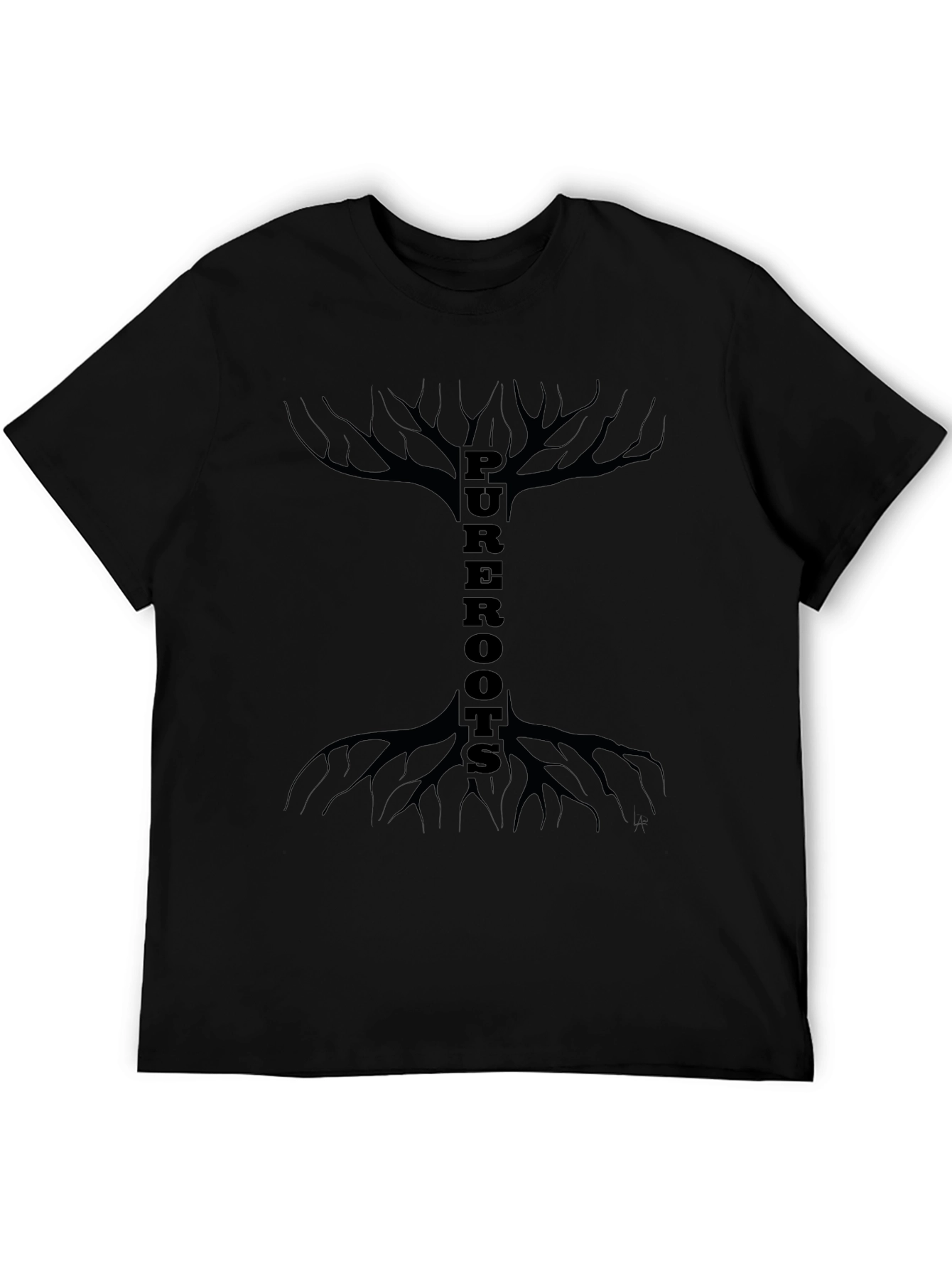 Pure Roots Graphic T-Shirt - Black