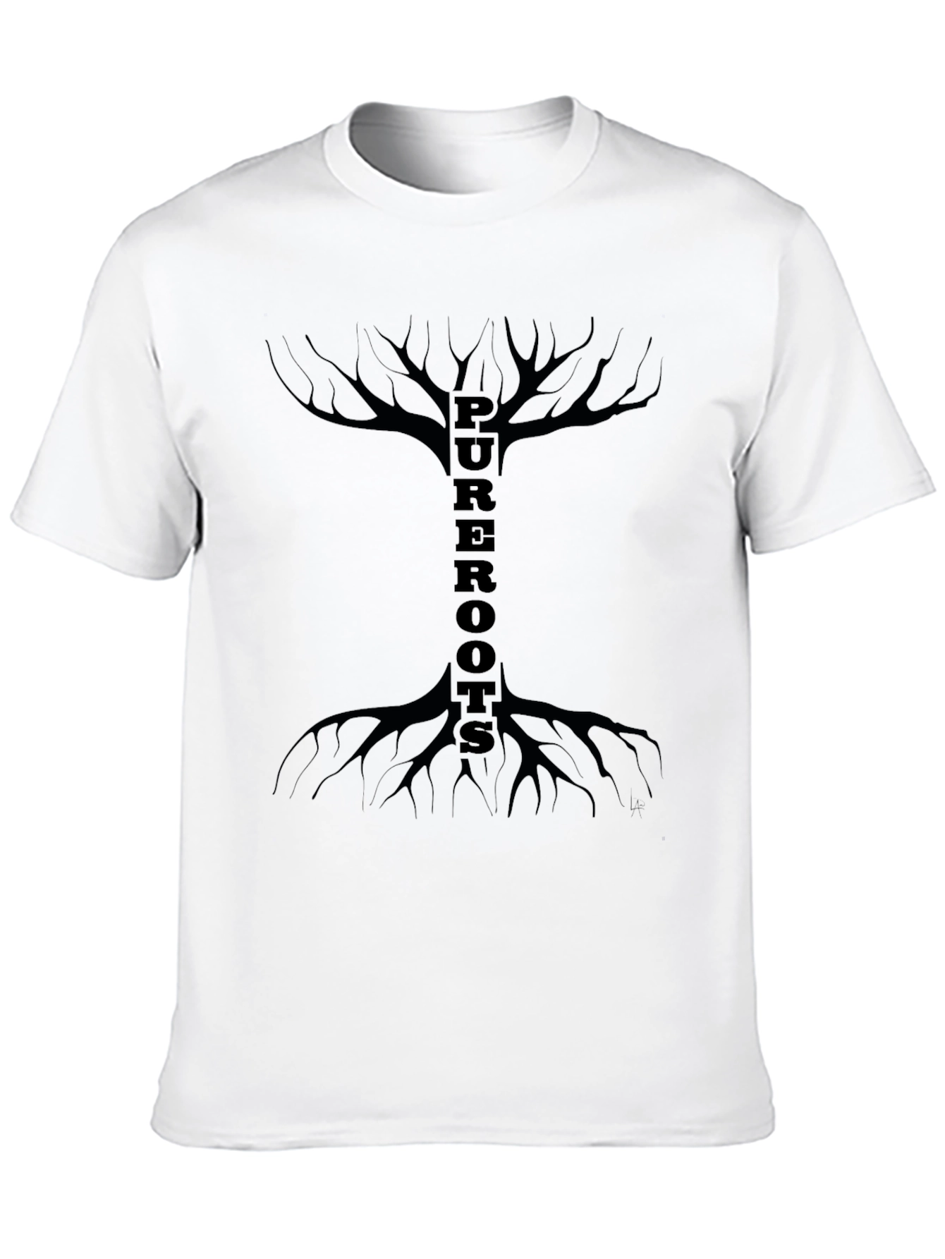 Pure Roots Graphic T-Shirt - Black