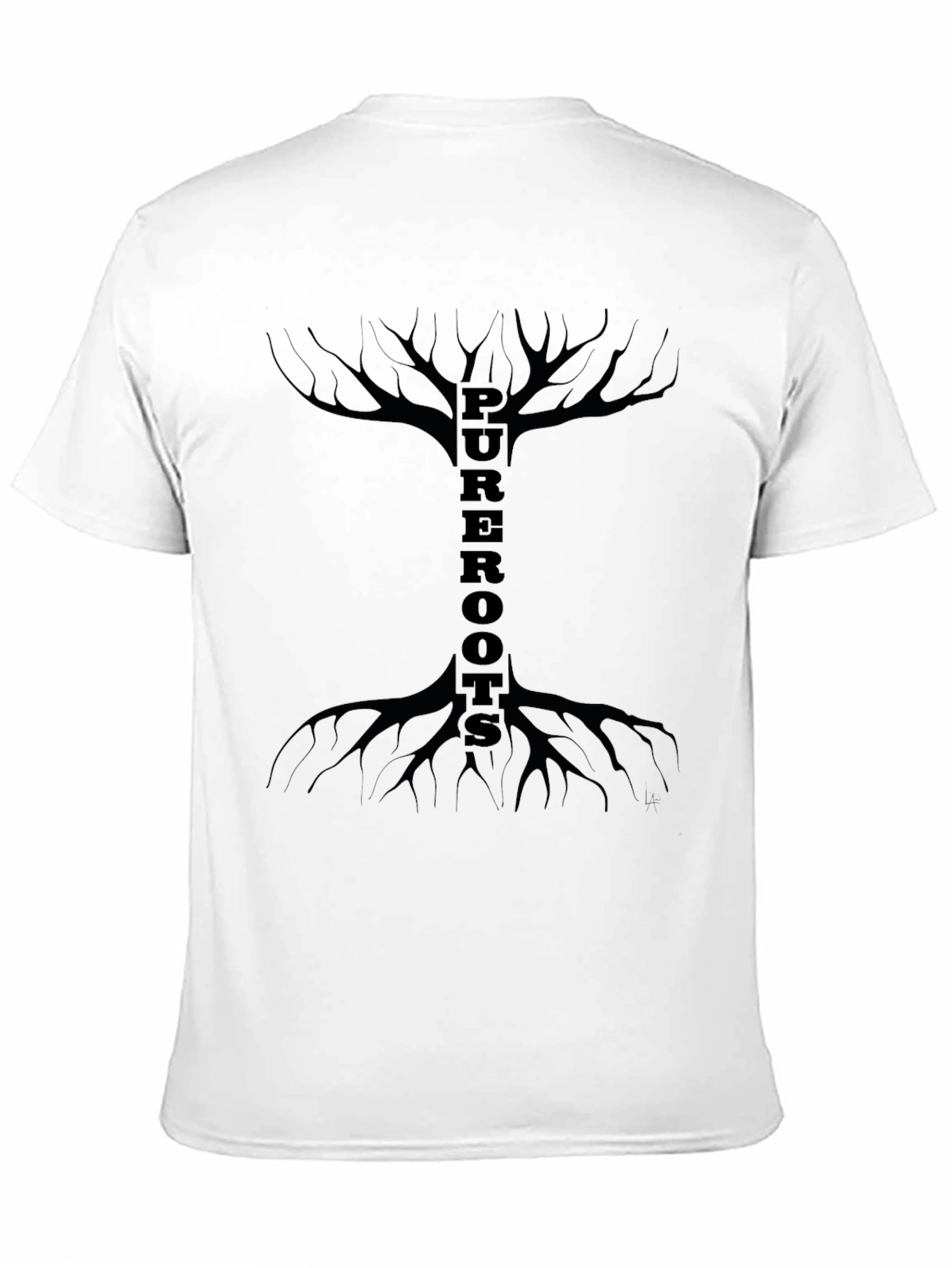Pure Roots Graphic T-Shirt - Black