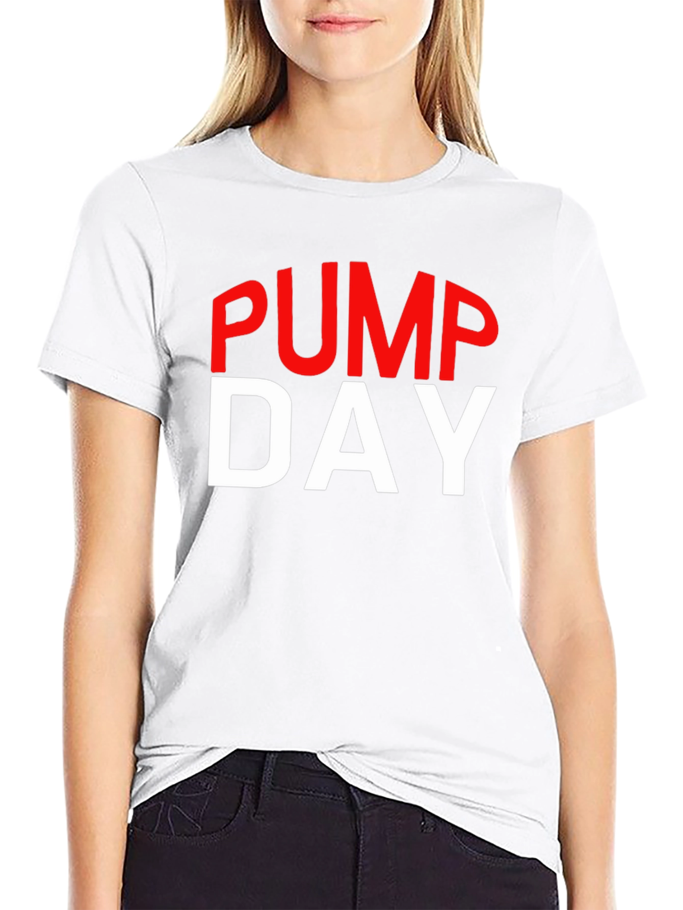 Pump Day Graphic Tee - Black Cotton Gym Shirt