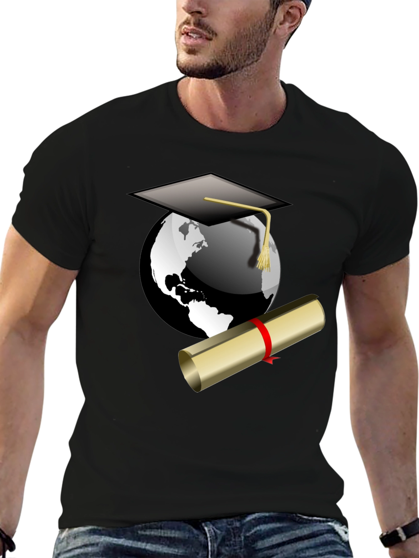 Graduation Globe T-Shirt - Celebrate Global Education