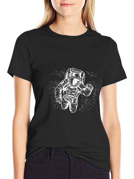 Astronaut Graphic Tee - Mens Black Short Sleeve T-Shirt