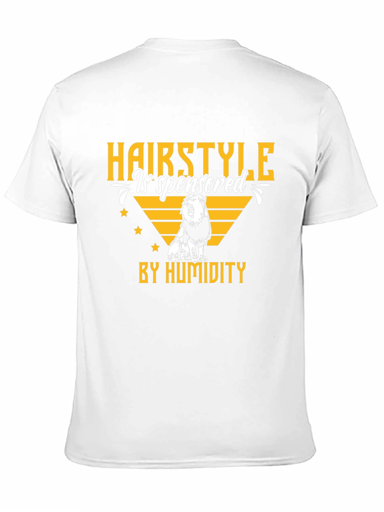 Humidity Lion Graphic T-Shirt - Funny Hair Style Tee