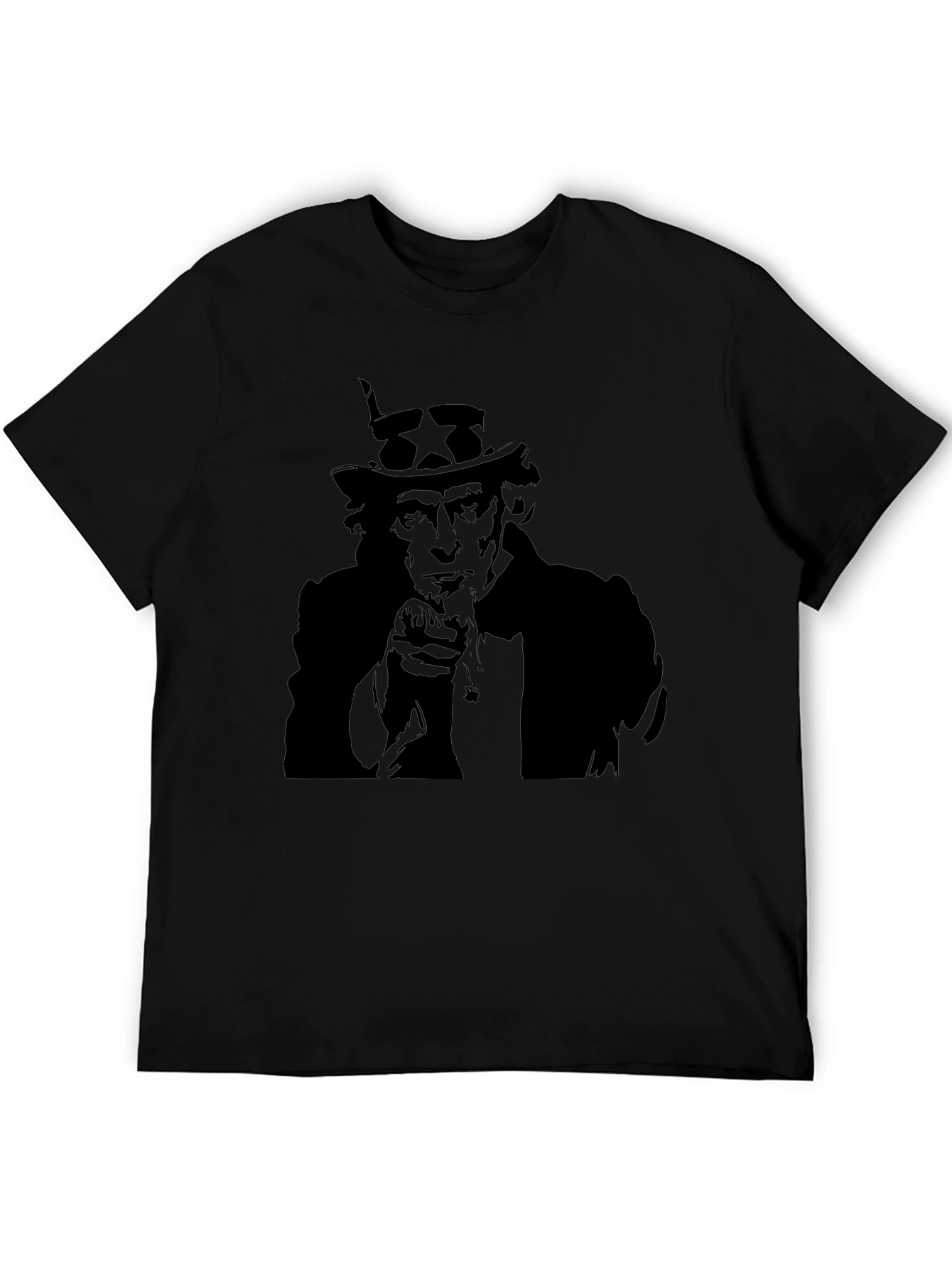 Uncle Sam I Want You Black T-Shirt