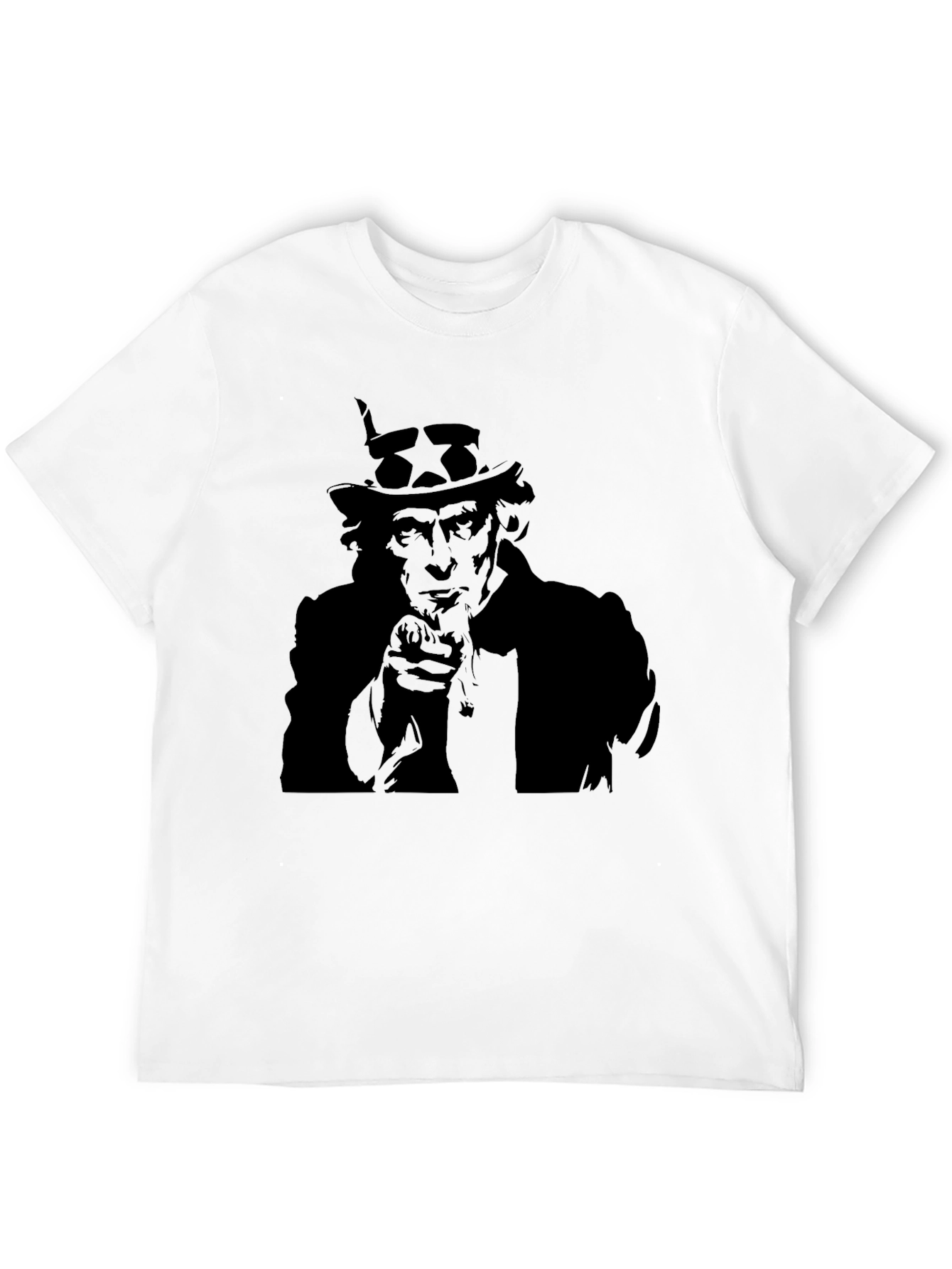 Uncle Sam I Want You Black T-Shirt