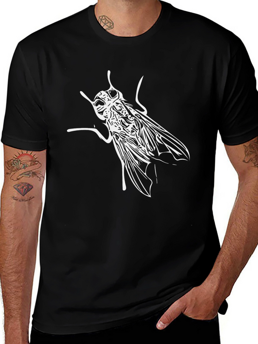 Fly Graphic Tee - Black Cotton Casual Wear