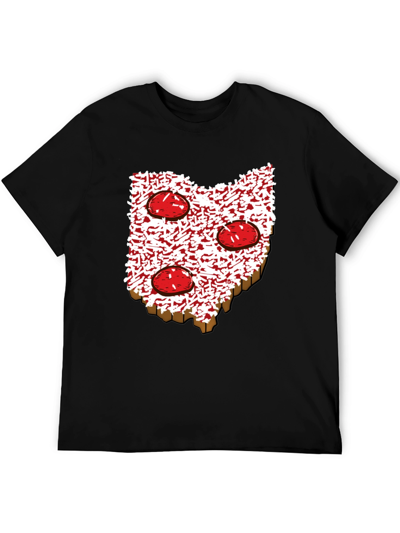 Ohio Pizza T-Shirt - State Pride Foodie Tee