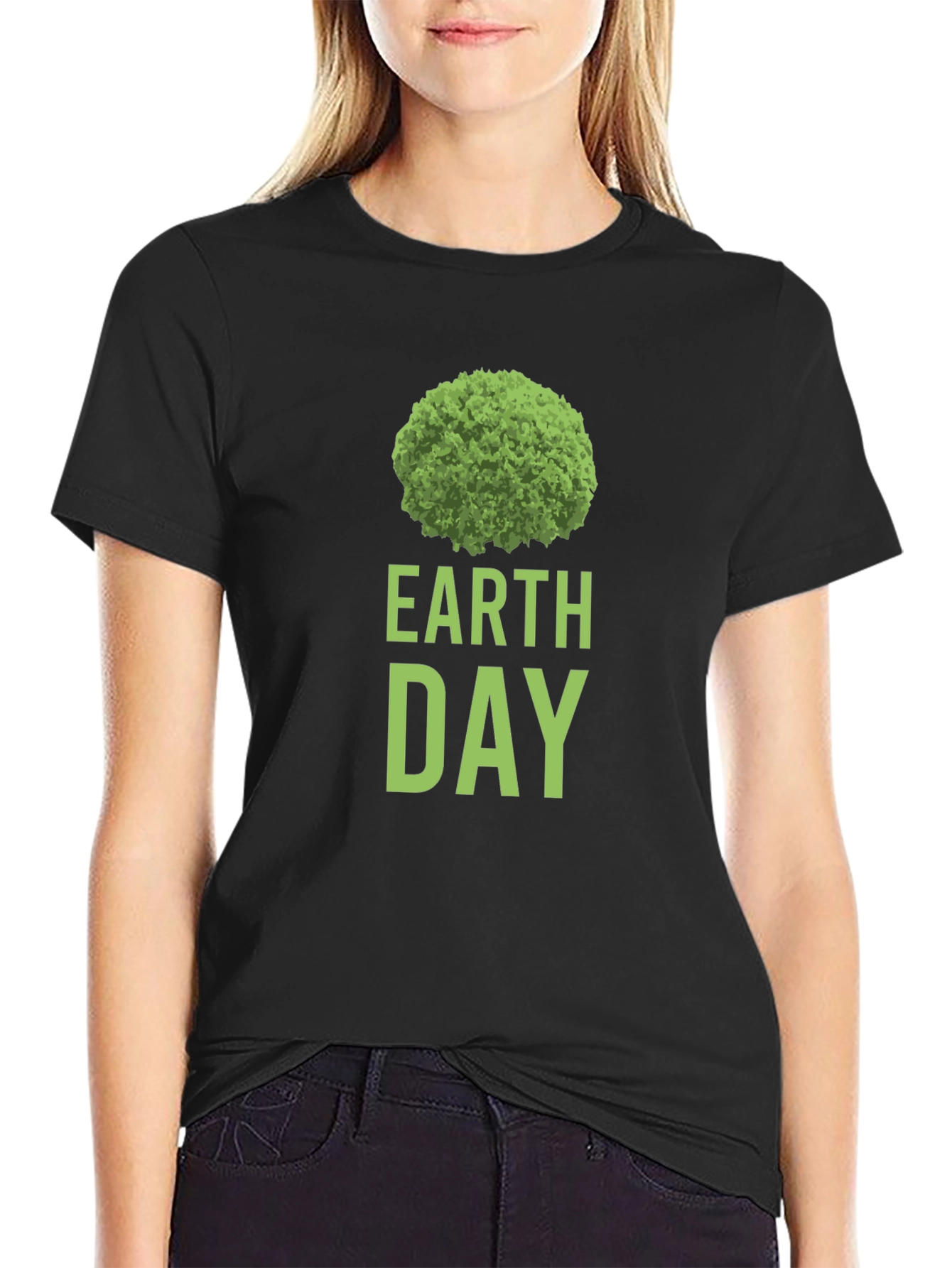 Earth Day Green Tree Graphic Tee