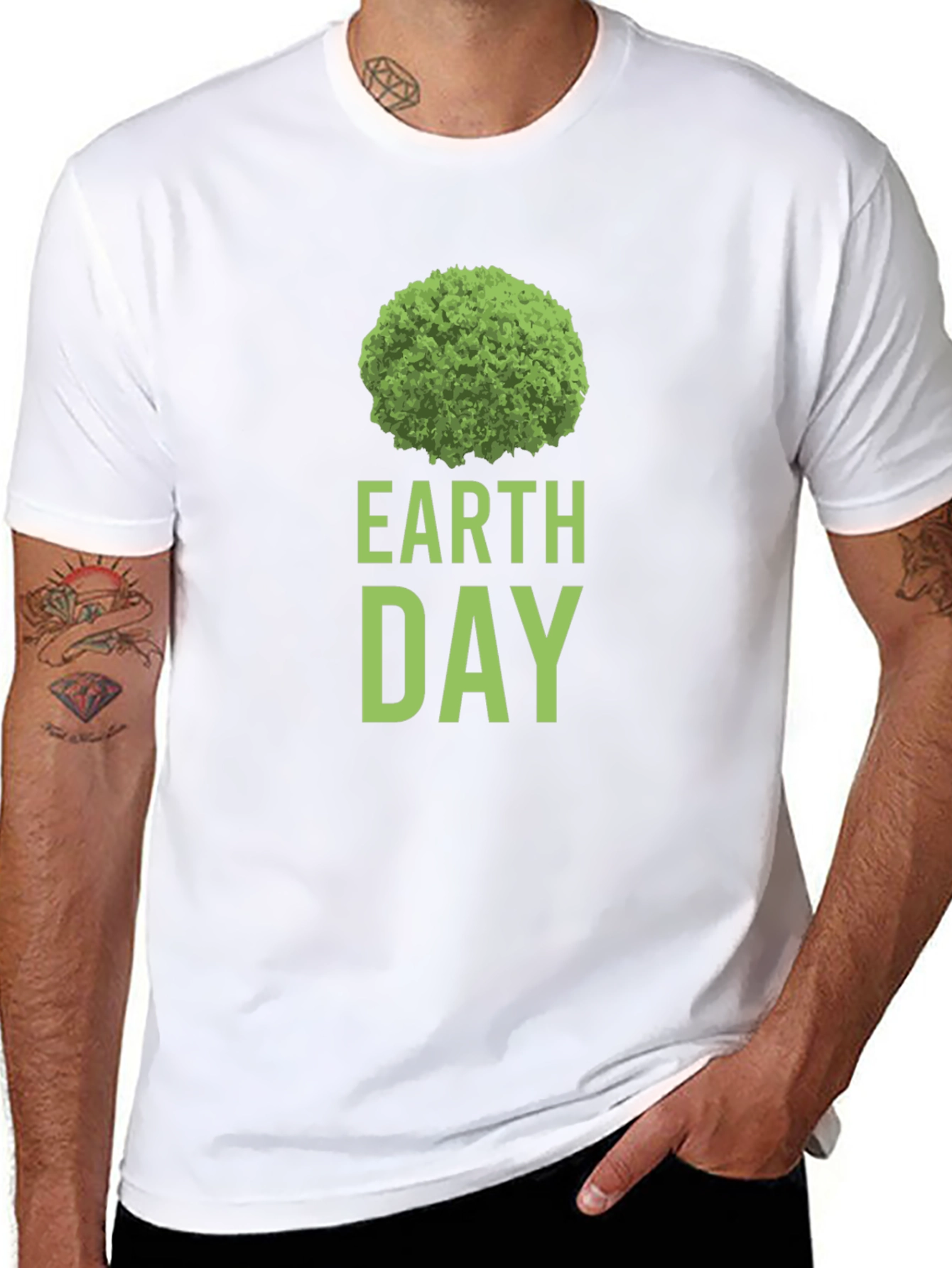Earth Day Green Tree Graphic Tee