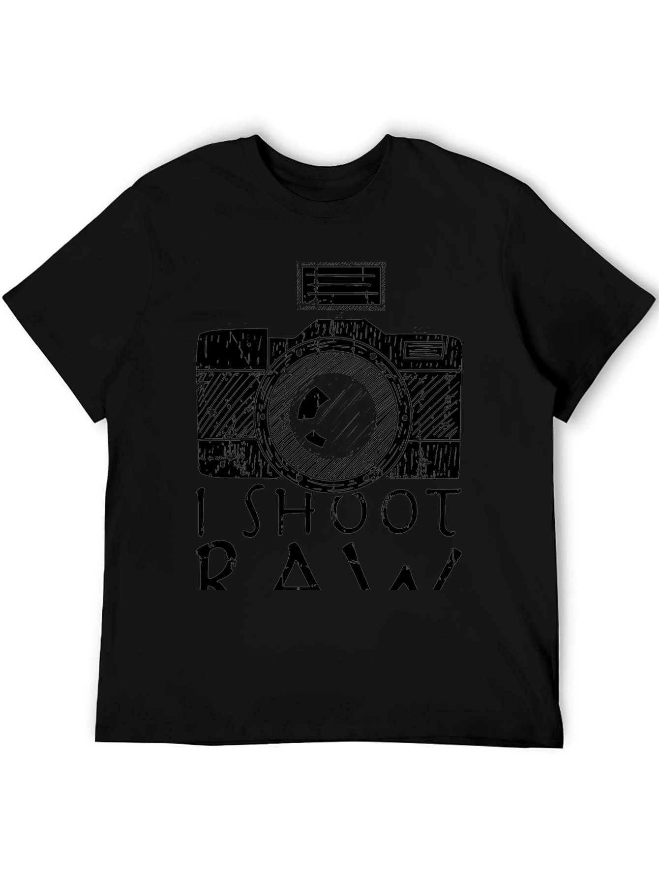 I Shoot RAW Camera T-Shirt - Photographer Apparel