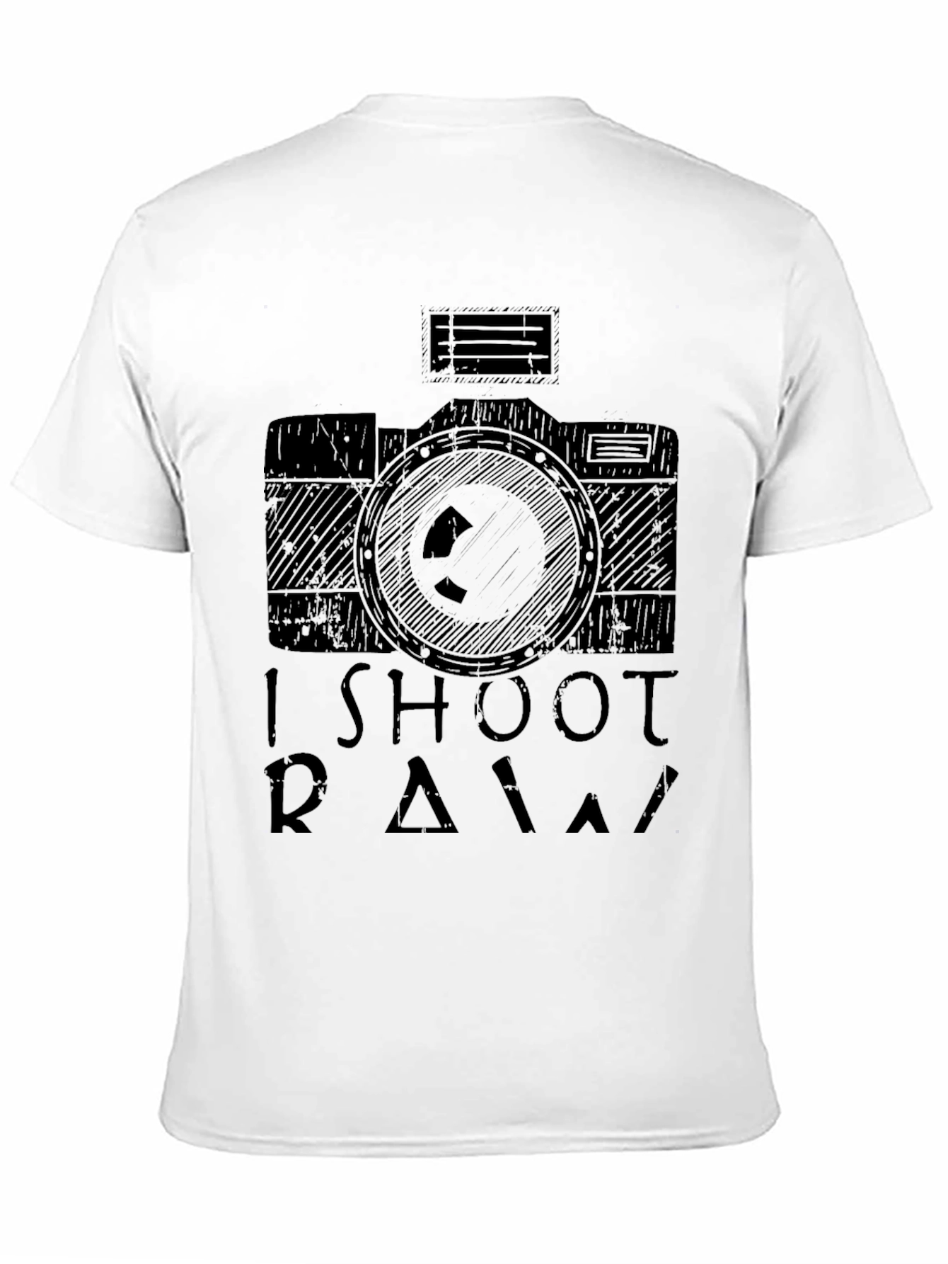 I Shoot RAW Camera T-Shirt - Photographer Apparel