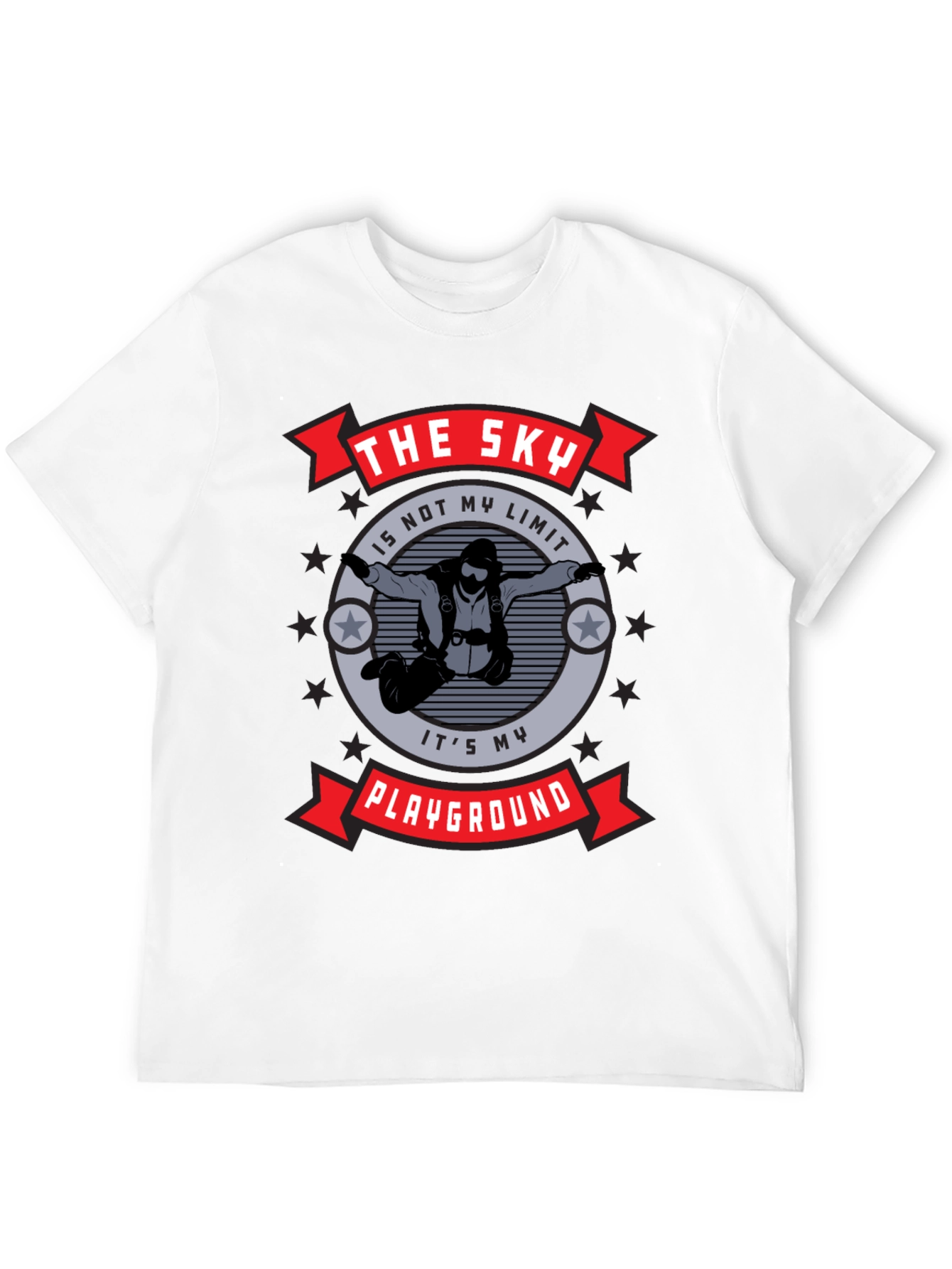 The Sky Is My Playground T-Shirt Black