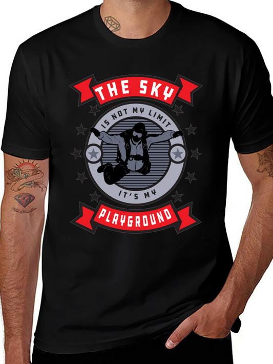 The Sky Is My Playground T-Shirt Black