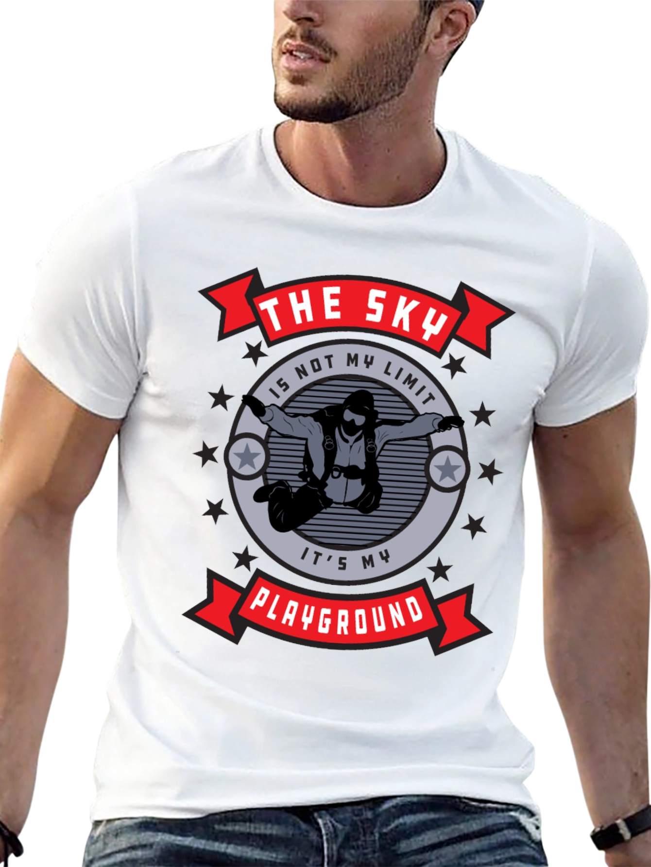 The Sky Is My Playground T-Shirt Black