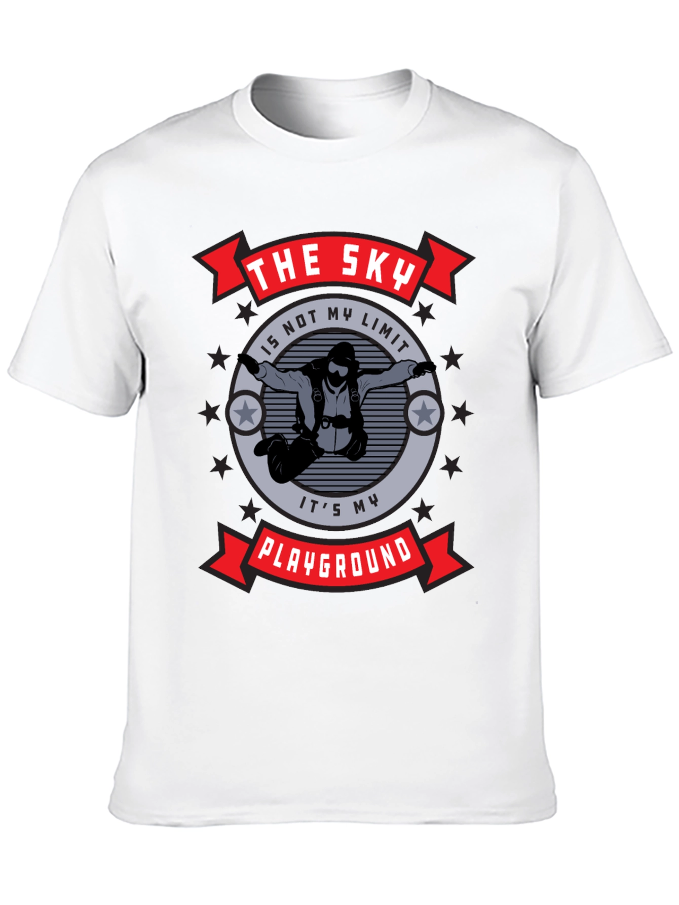 The Sky Is My Playground T-Shirt Black