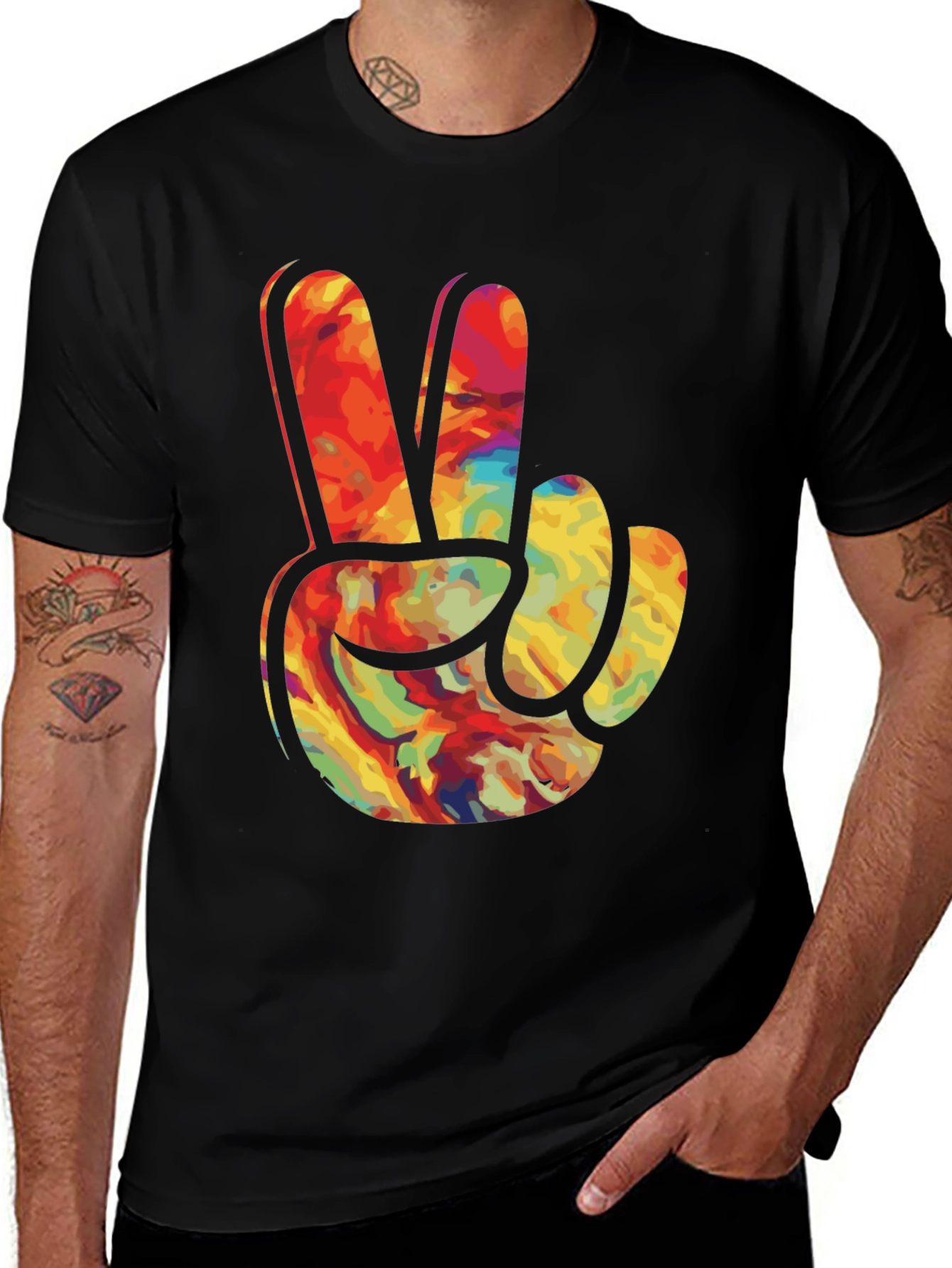 Peace Sign Graphic Tee - Retro Inspired Comfort