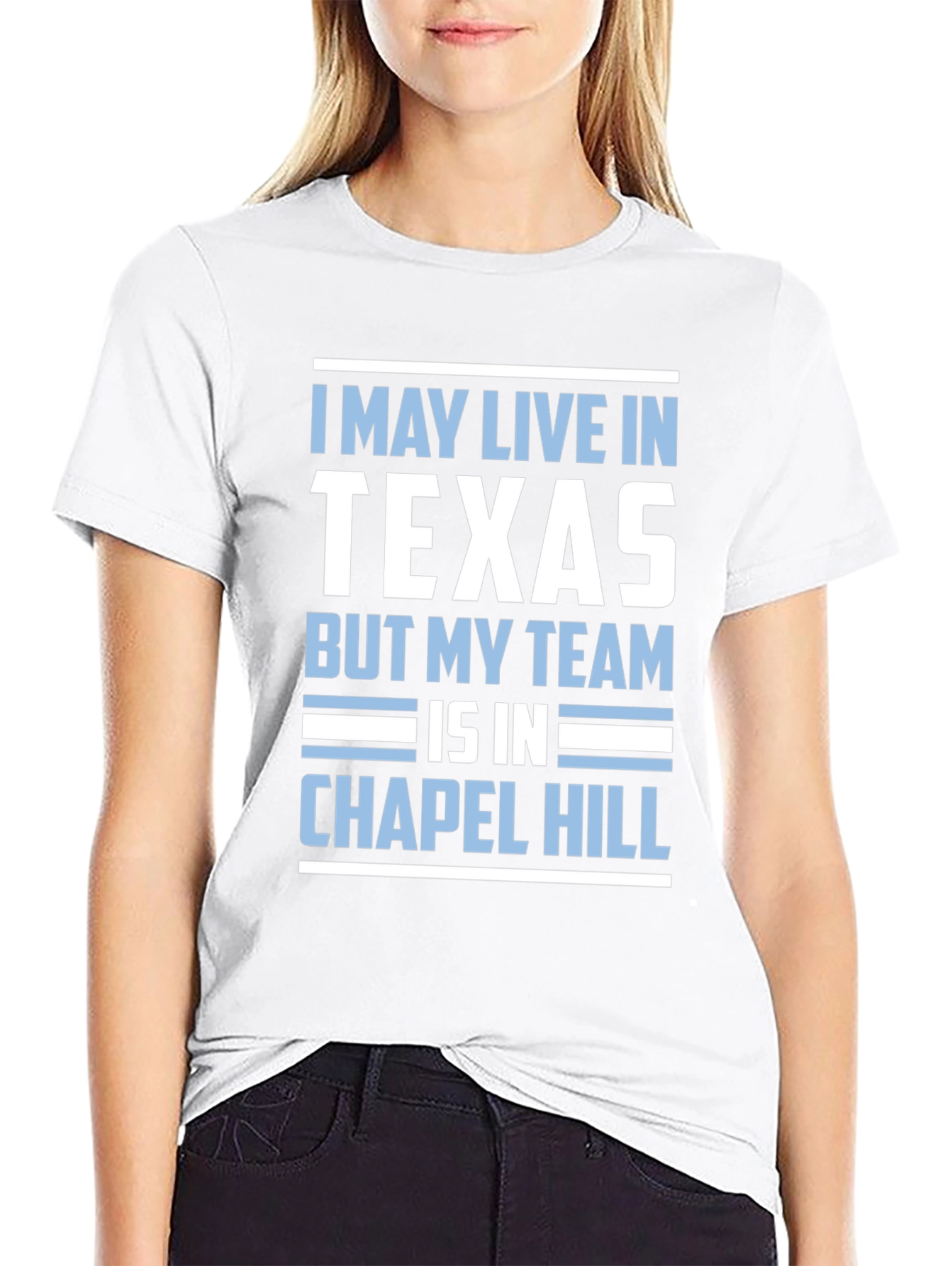 Texas Transplant Chapel Hill T-Shirt - Carolina Pride
