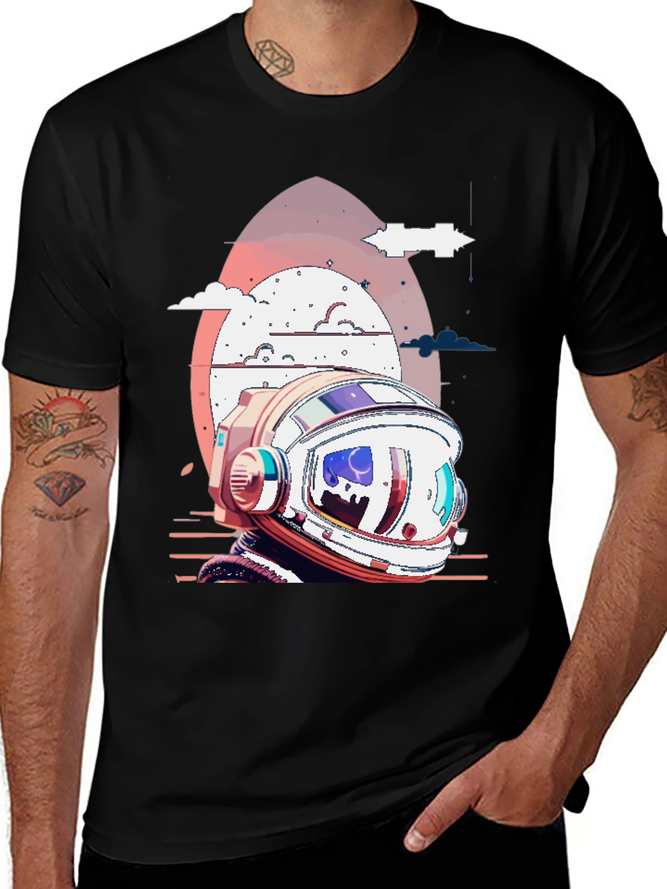 Retro Astronaut Helmet T-Shirt