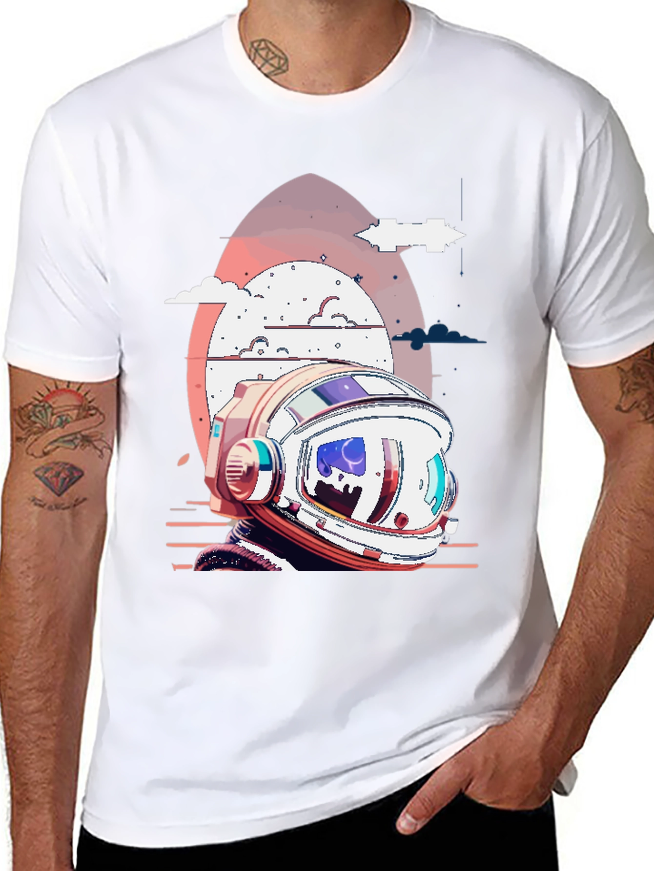 Retro Astronaut Helmet T-Shirt