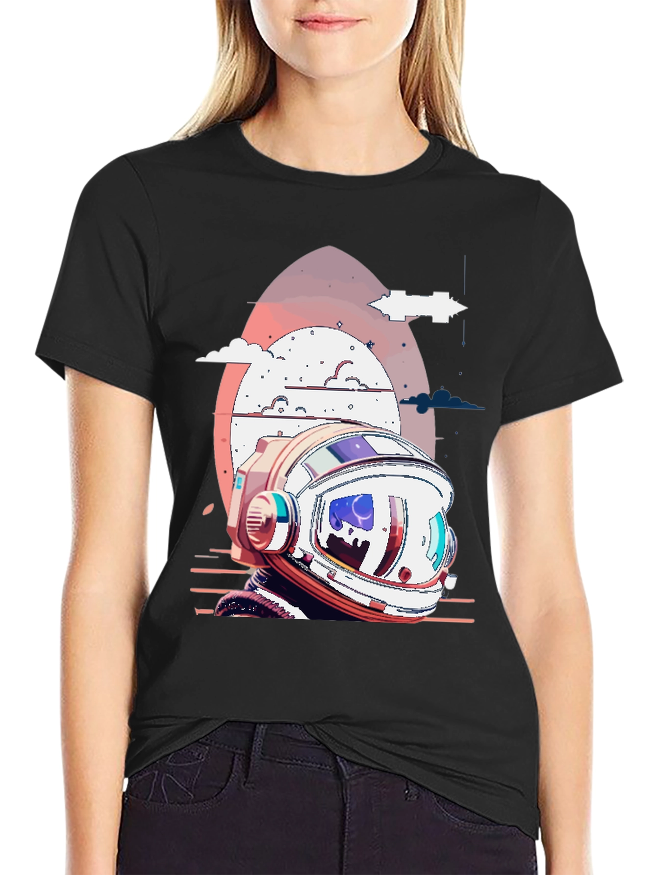 Retro Astronaut Helmet T-Shirt