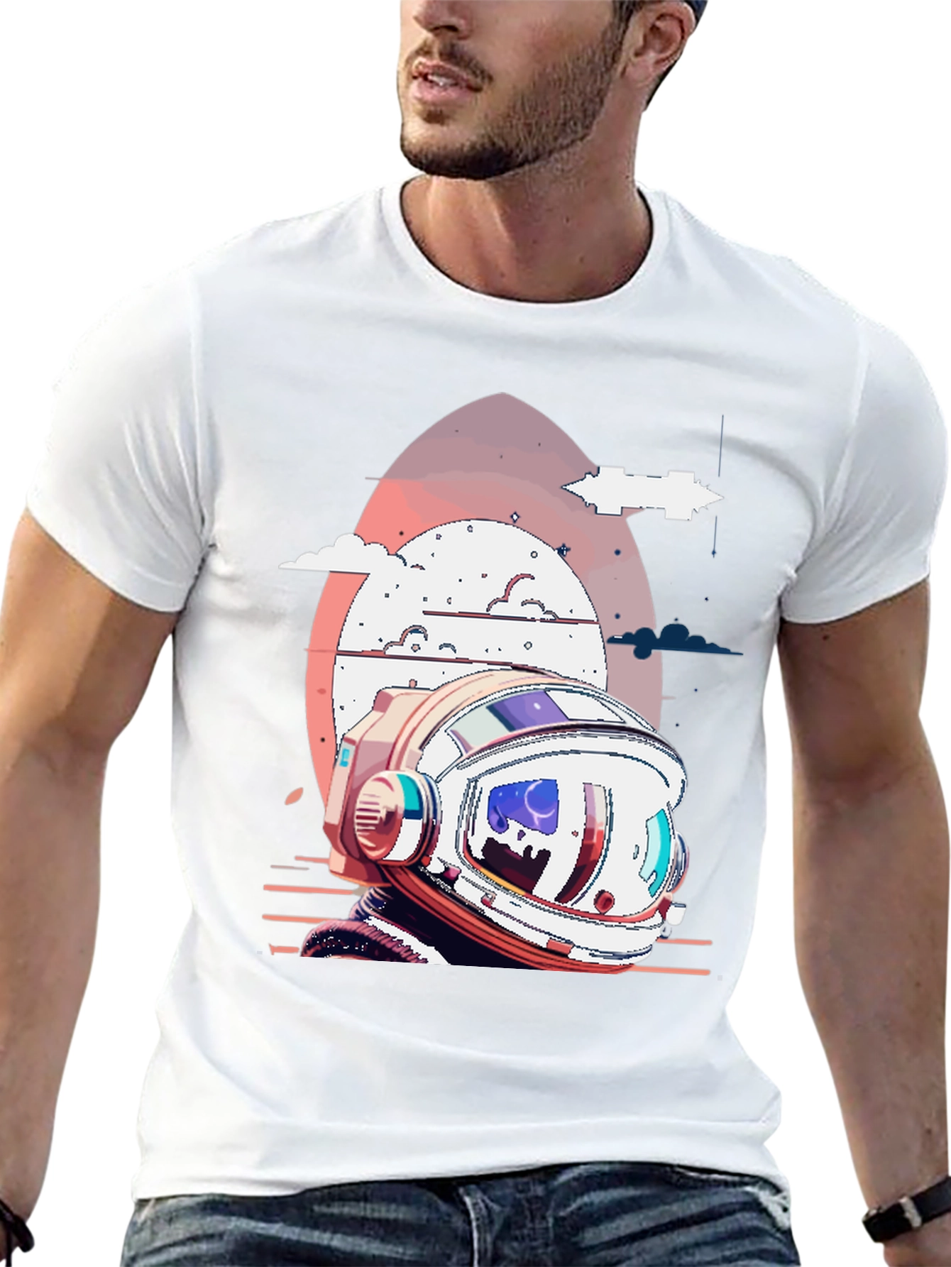 Retro Astronaut Helmet T-Shirt