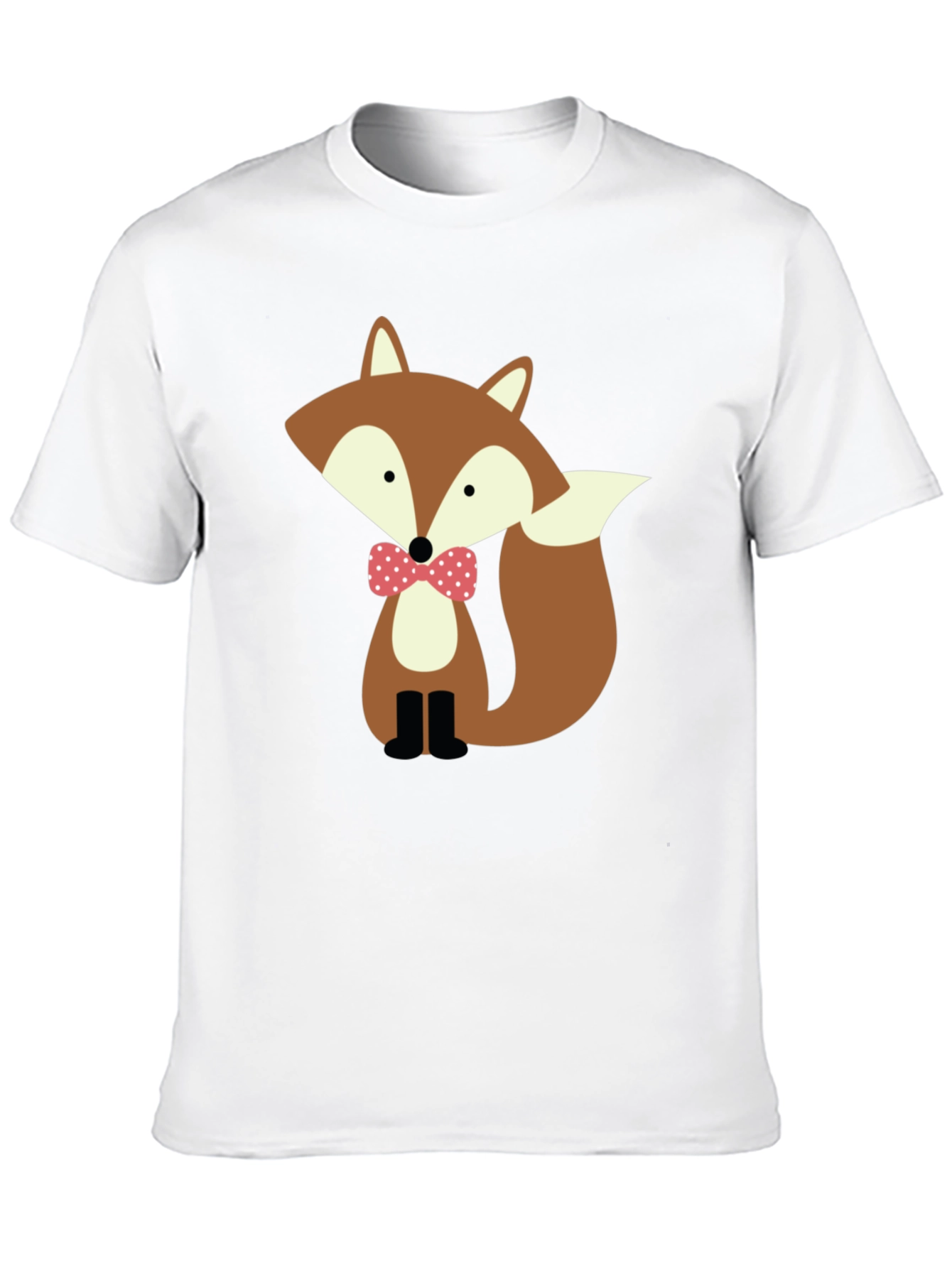 Fox Bowtie Graphic Tee - Stylish Casual Wear
